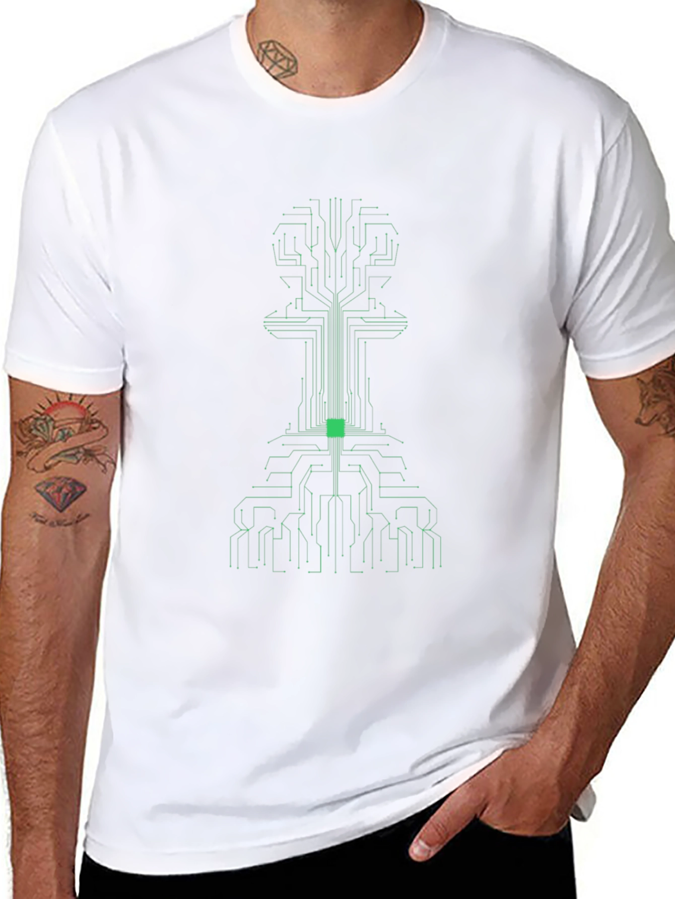 Tech Pawn Graphic Tee - Black Short Sleeve