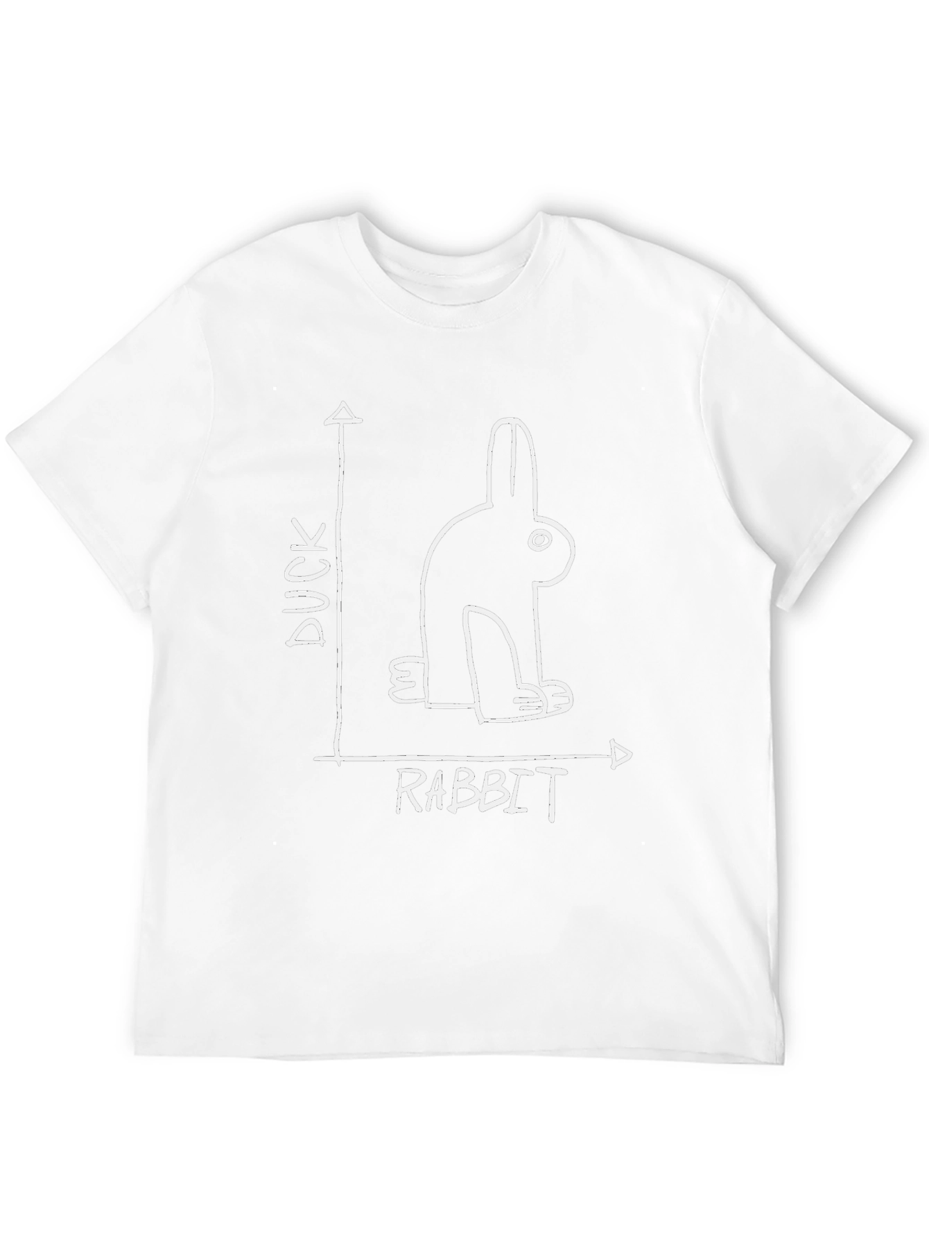 Duck Rabbit Illusion Graphic Tee - Optical Paradox T-Shirt