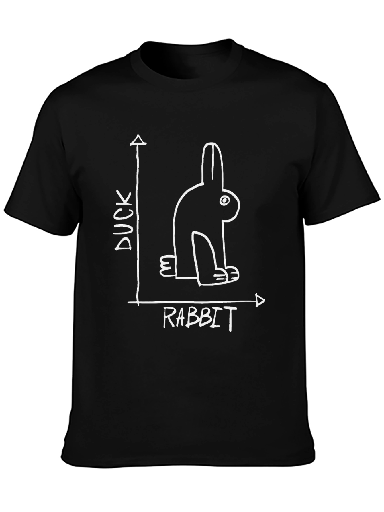 Duck Rabbit Illusion Graphic Tee - Optical Paradox T-Shirt