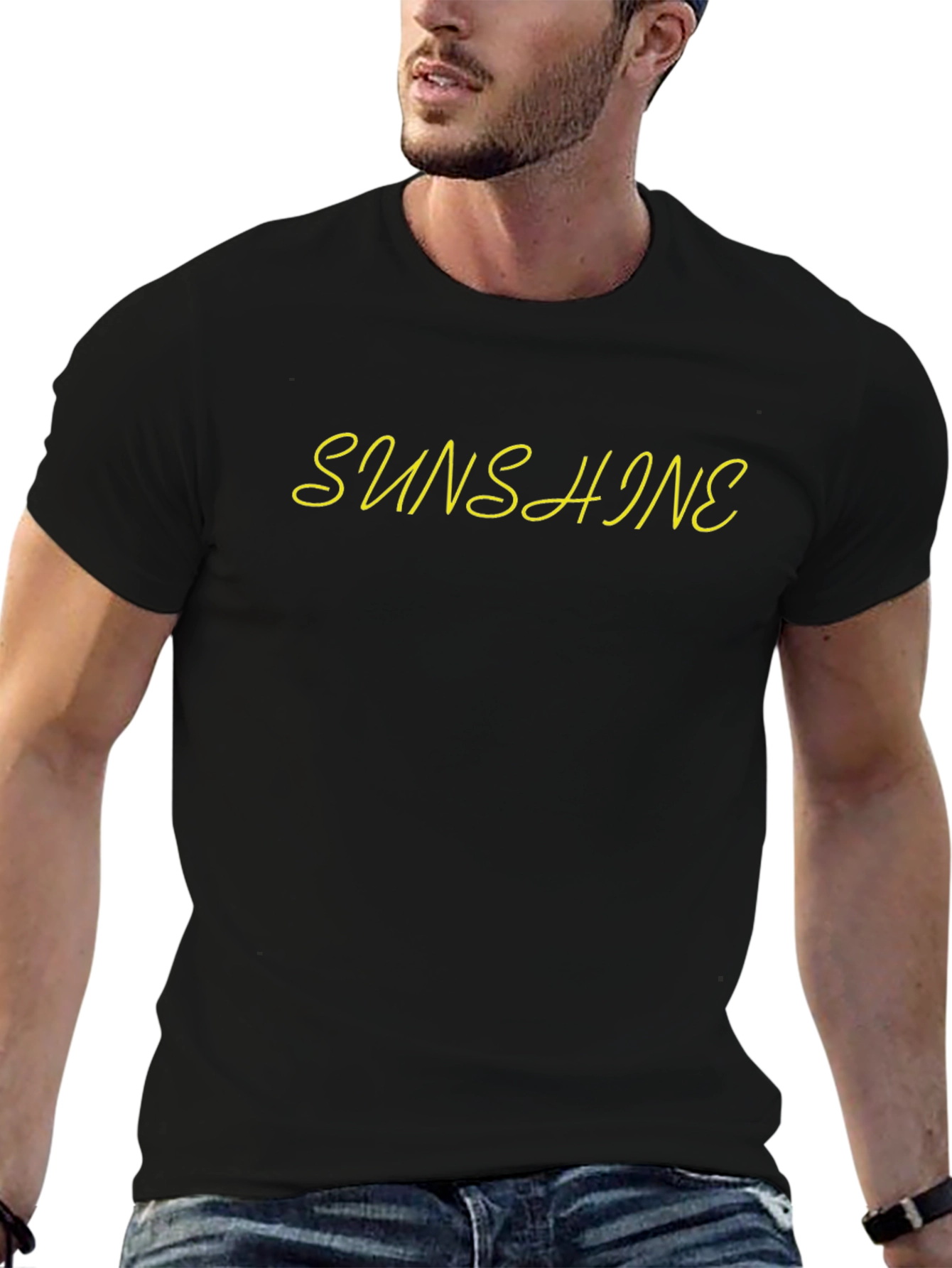 Sunshine Graphic Black T-Shirt