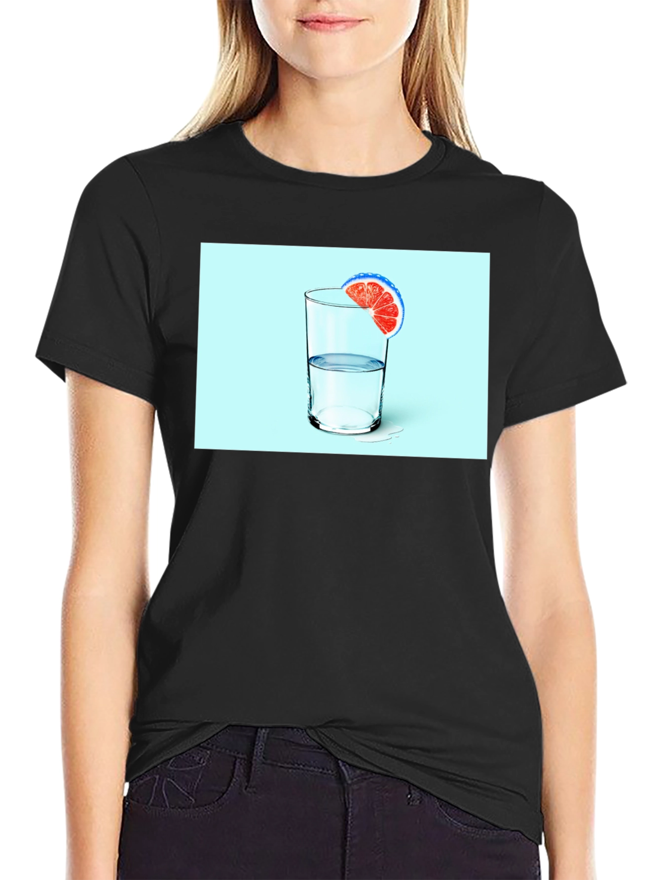 Citrus Water Graphic Tee - Refreshing Design