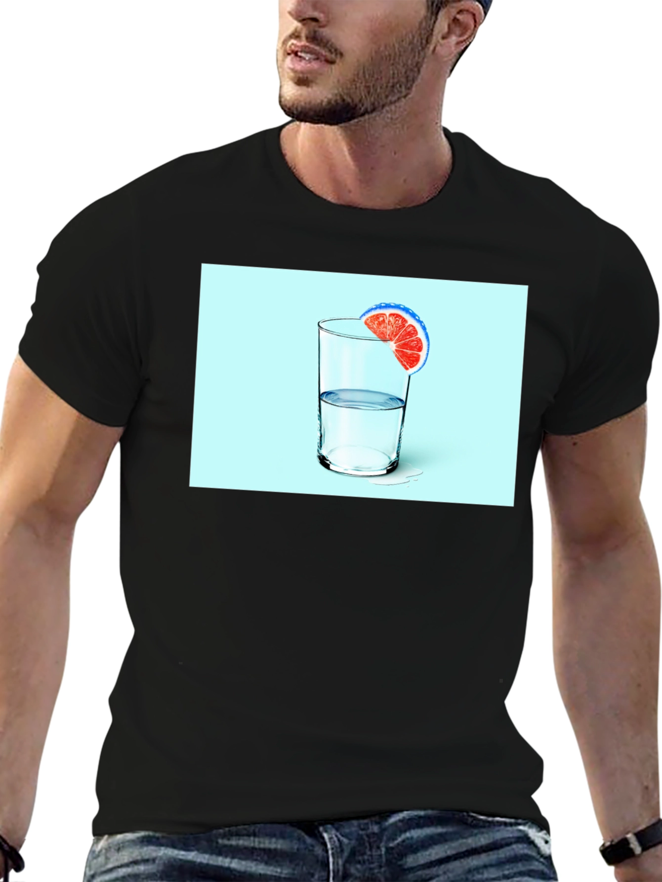 Citrus Water Graphic Tee - Refreshing Design