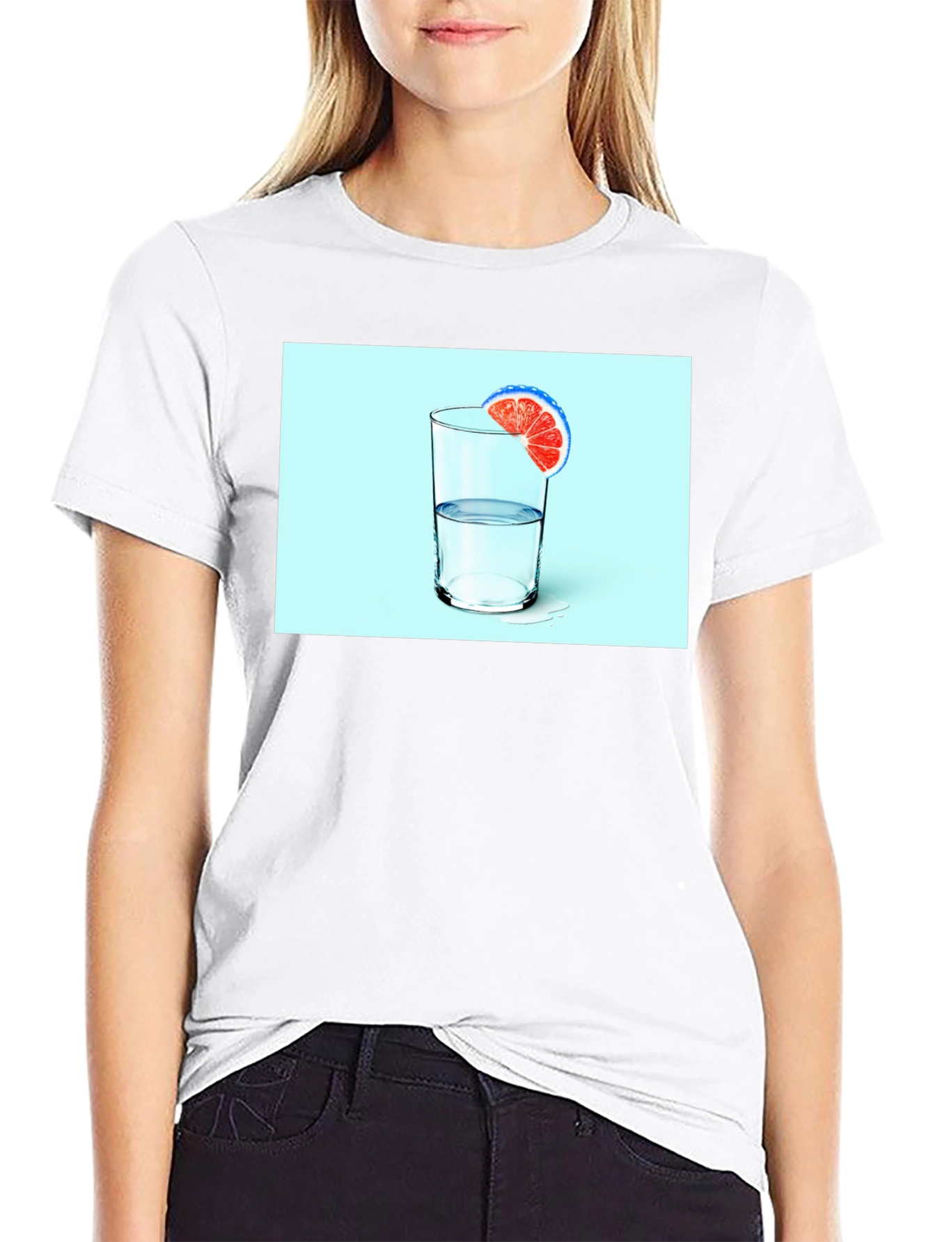 Citrus Water Graphic Tee - Refreshing Design