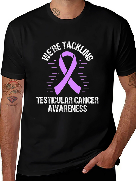 Testicular Cancer Awareness Ribbon T-Shirt