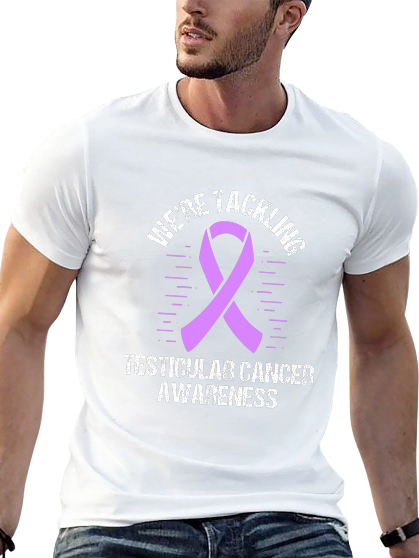 Testicular Cancer Awareness Ribbon T-Shirt