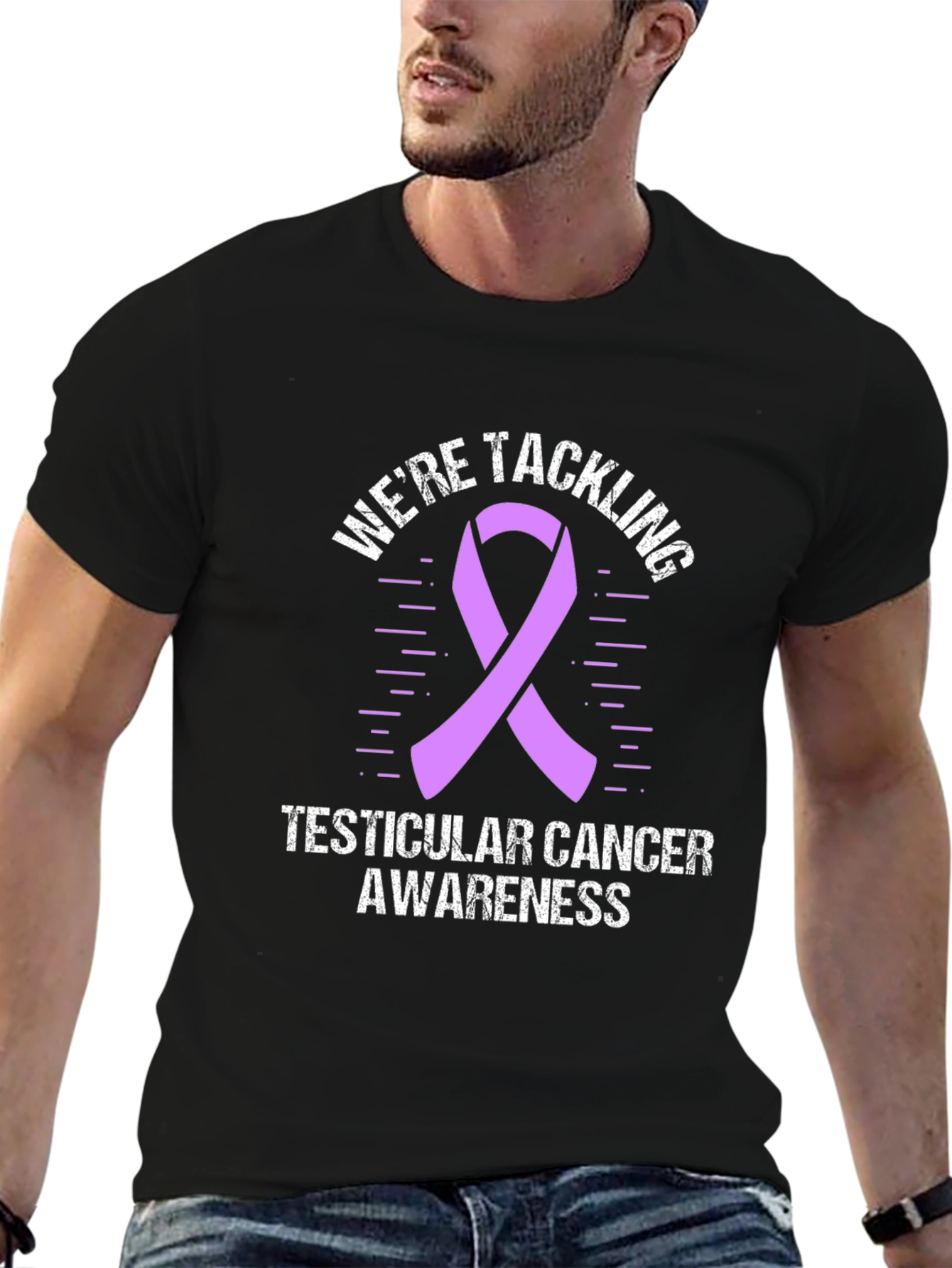 Testicular Cancer Awareness Ribbon T-Shirt