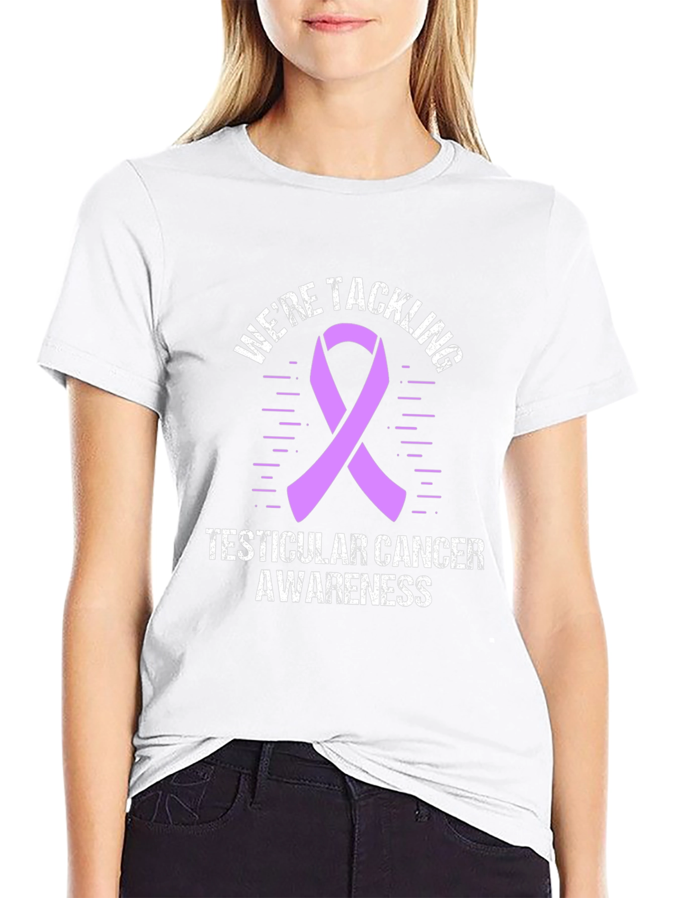 Testicular Cancer Awareness Ribbon T-Shirt