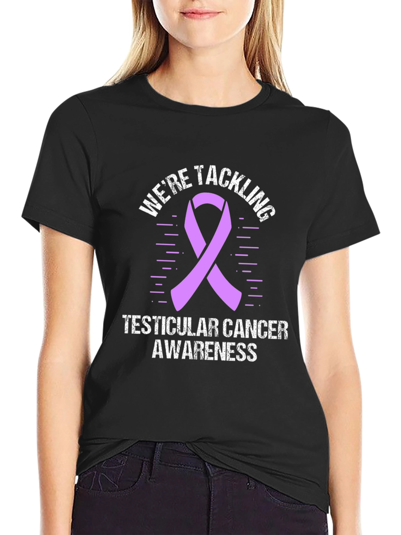 Testicular Cancer Awareness Ribbon T-Shirt