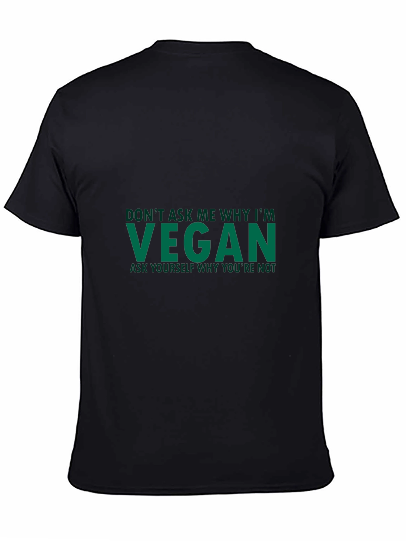 Vegan Statement T-Shirt - Ask Yourself Why Youre Not