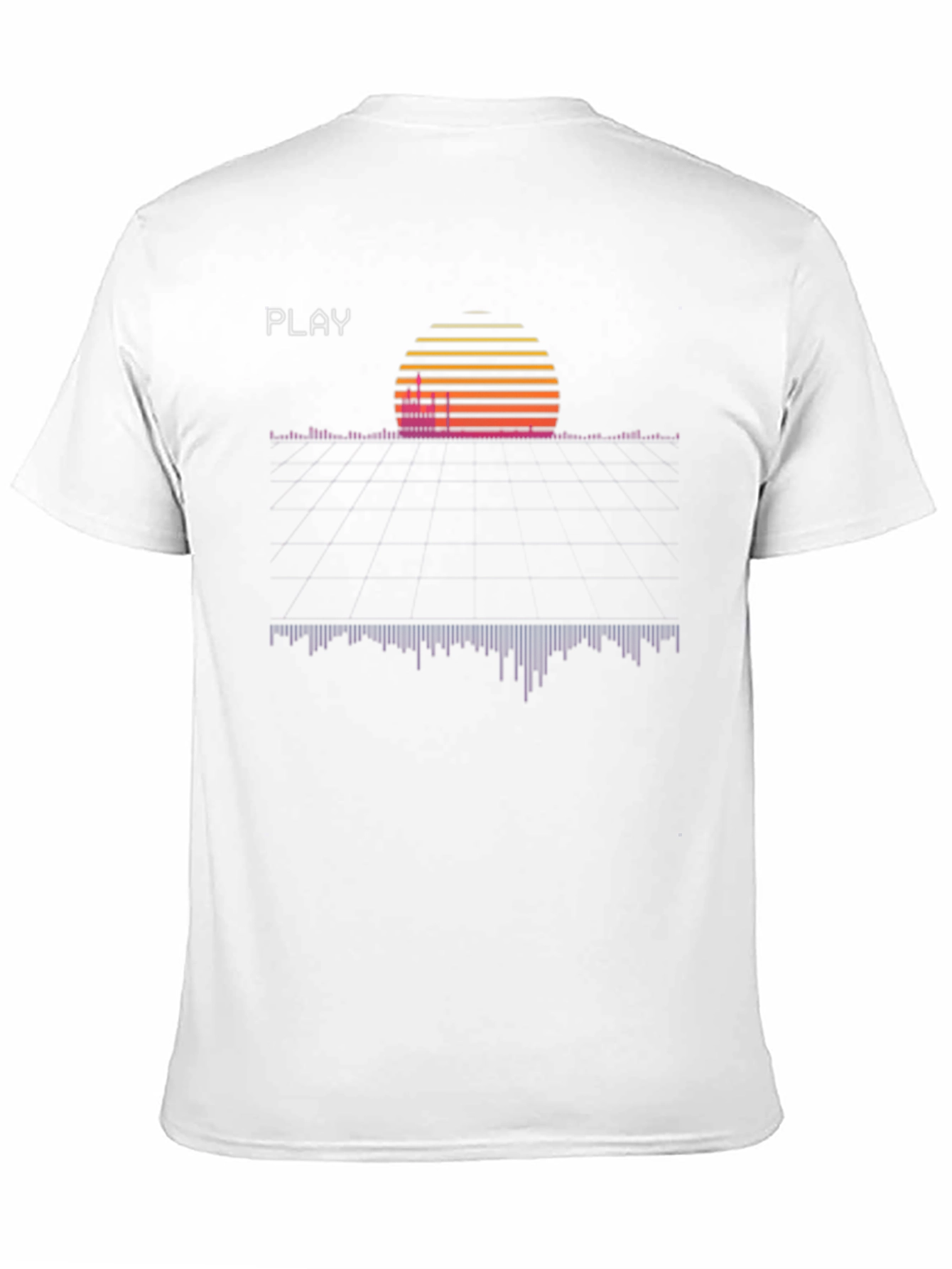 Retro Wave T-Shirt - Synthwave Sunset Playback Design