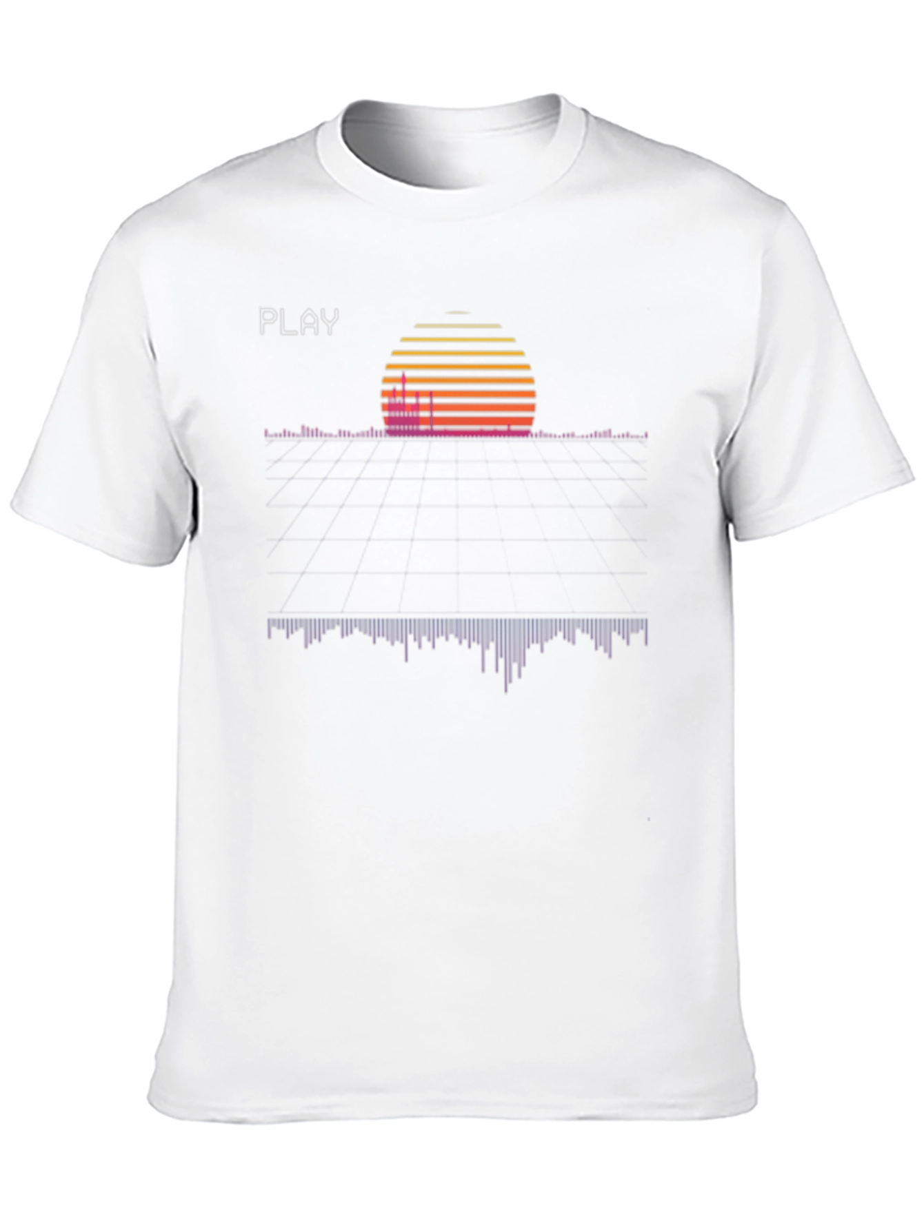 Retro Wave T-Shirt - Synthwave Sunset Playback Design