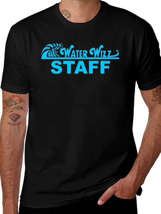Water Wizz Staff Black T-Shirt