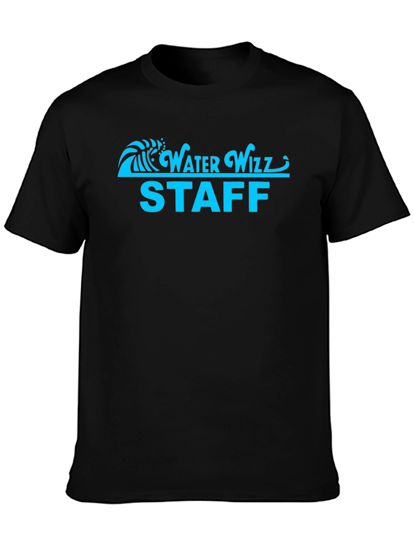 Water Wizz Staff Black T-Shirt
