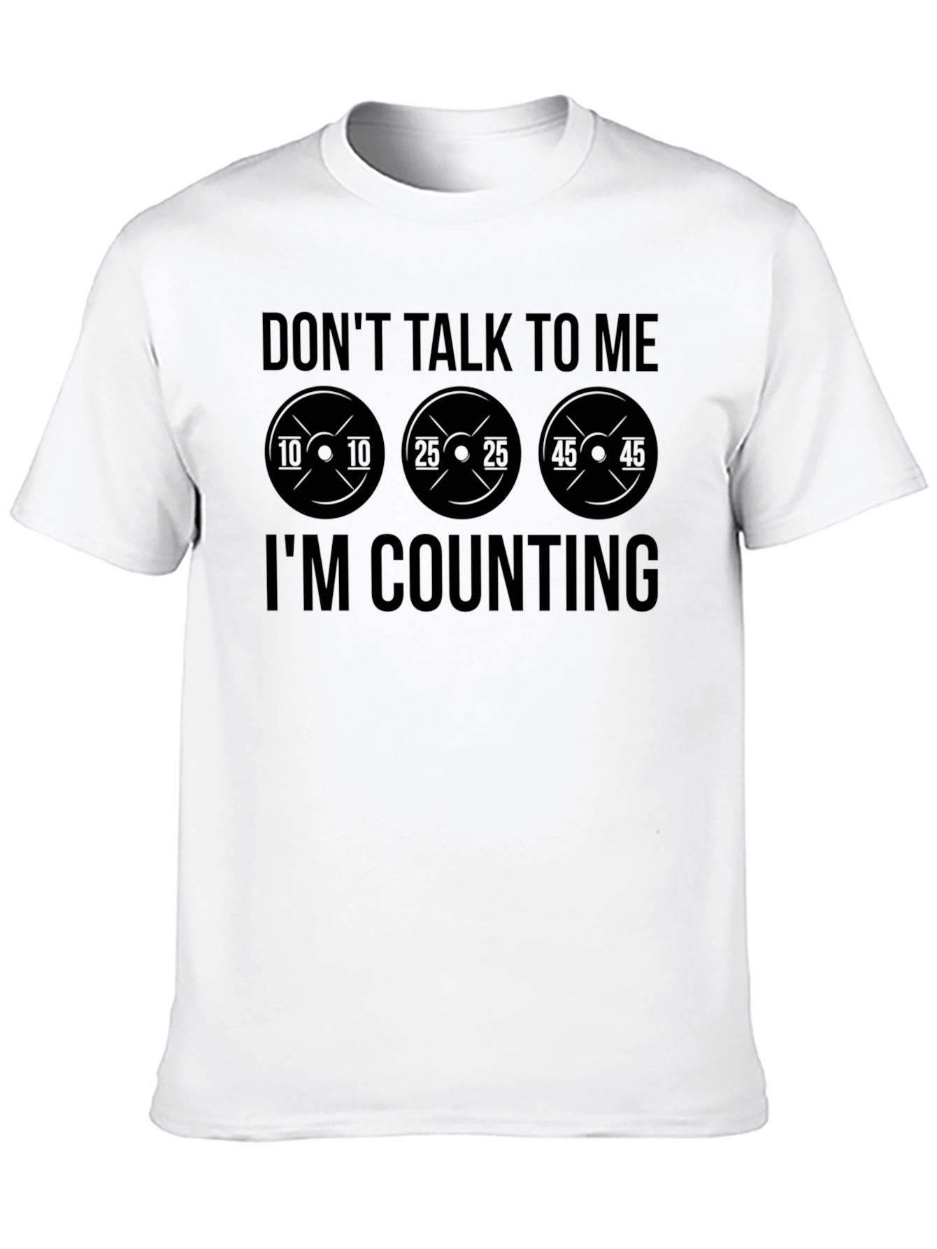 Dont Talk to Me Im Counting Black T-Shirt