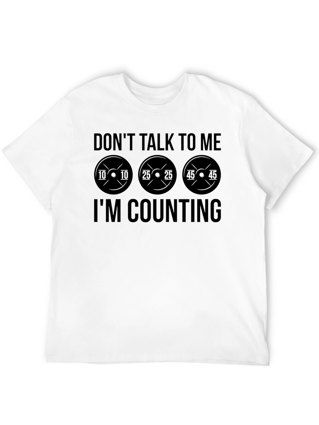 Dont Talk to Me Im Counting Black T-Shirt
