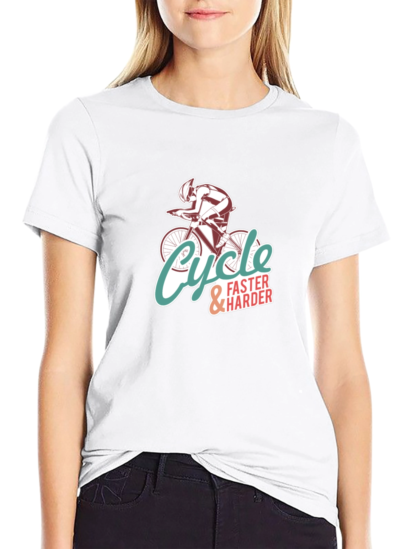 Cycle Faster & Harder Graphic T-Shirt