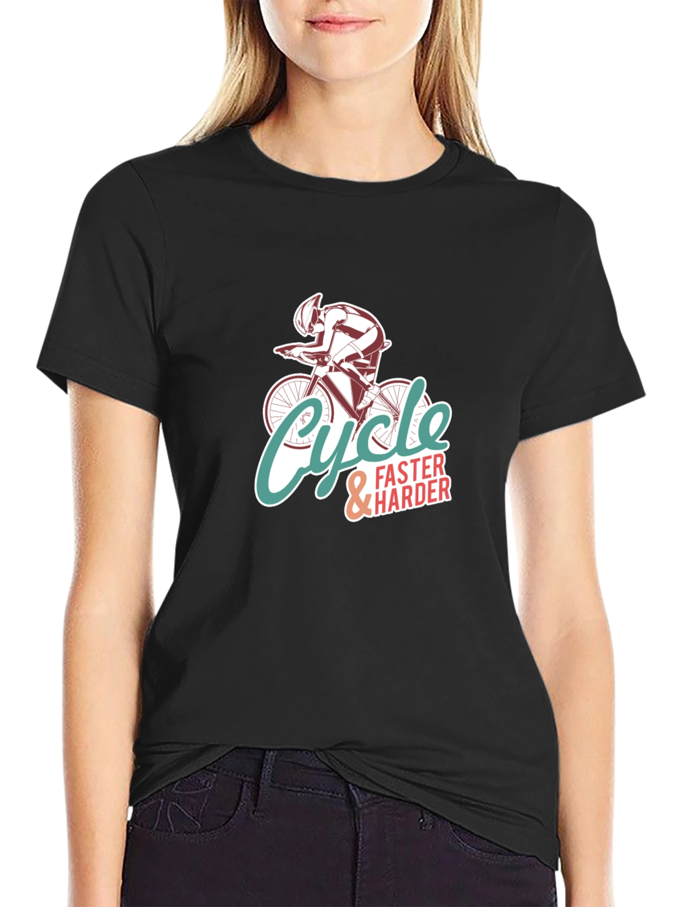 Cycle Faster & Harder Graphic T-Shirt