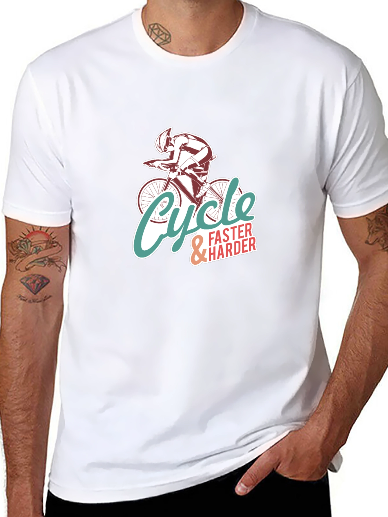 Cycle Faster & Harder Graphic T-Shirt