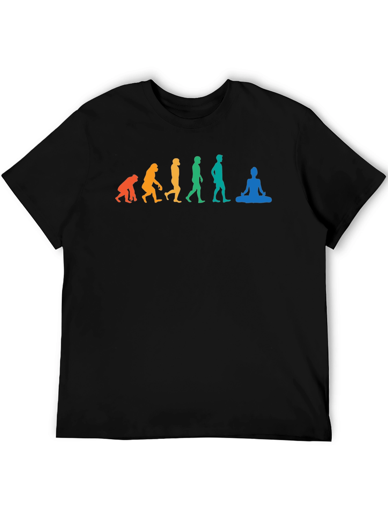 Evolution of Yoga T-Shirt - Black