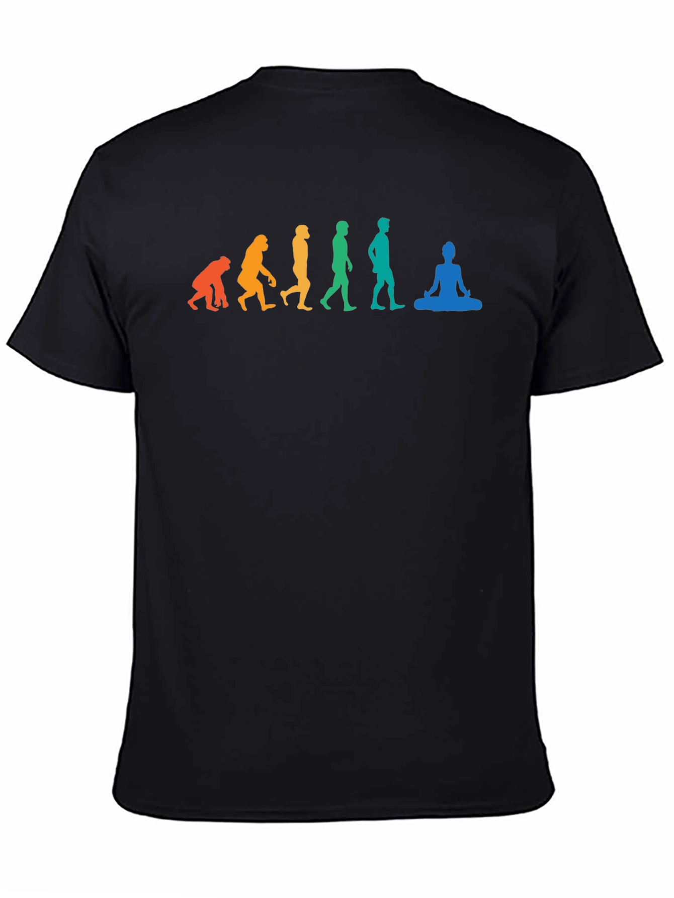 Evolution of Yoga T-Shirt - Black