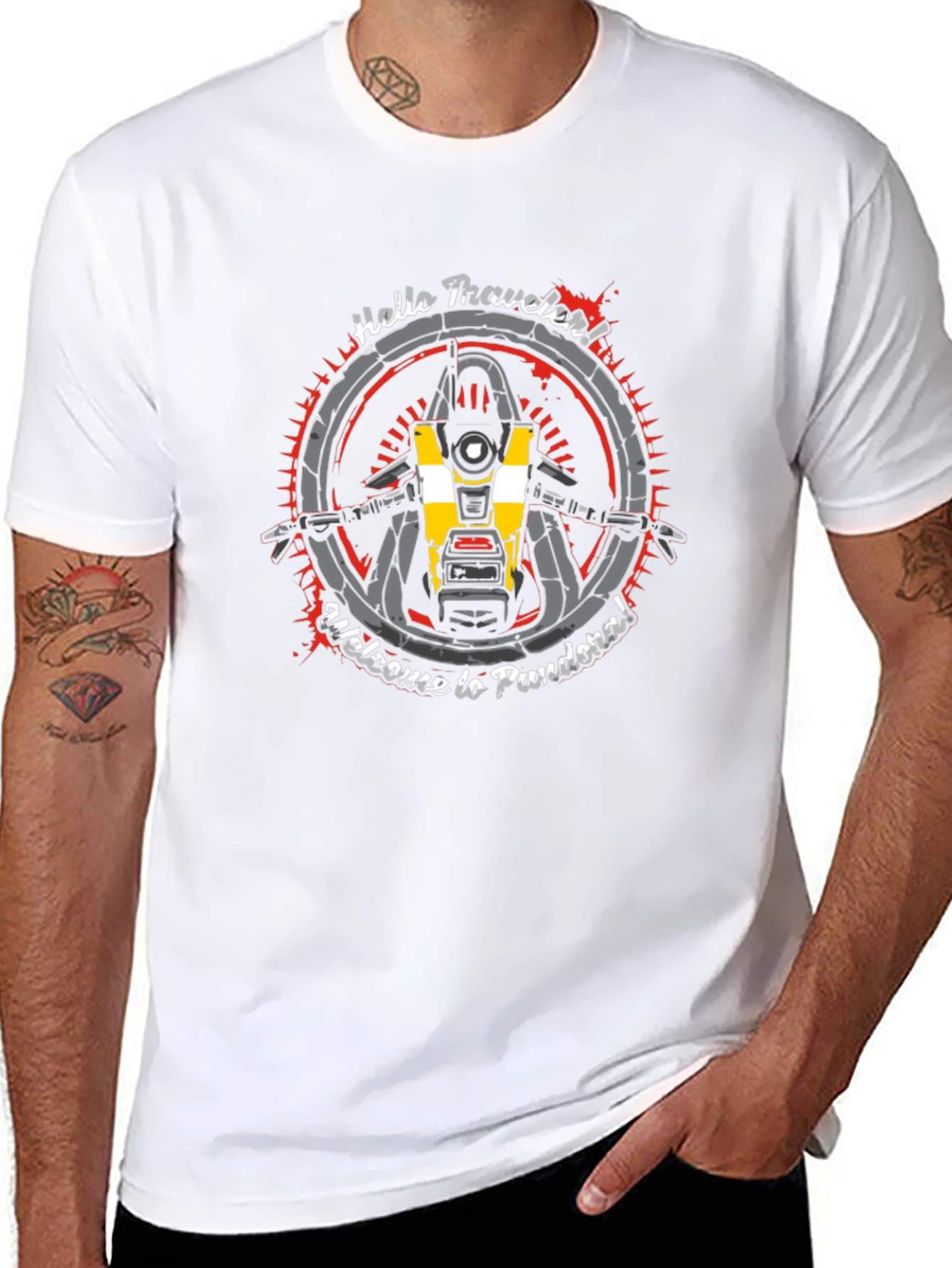 Borderlands Claptrap T-Shirt - Welcome to Pandora