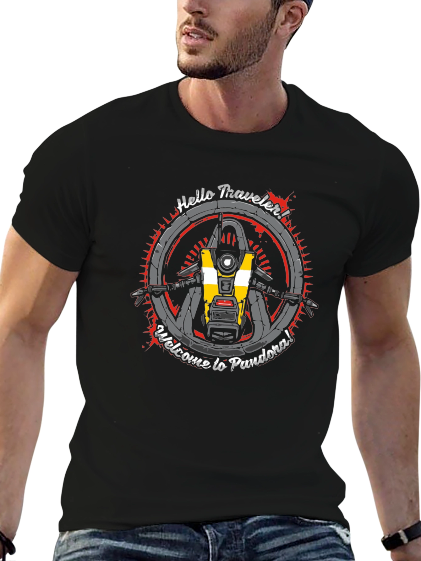 Borderlands Claptrap T-Shirt - Welcome to Pandora