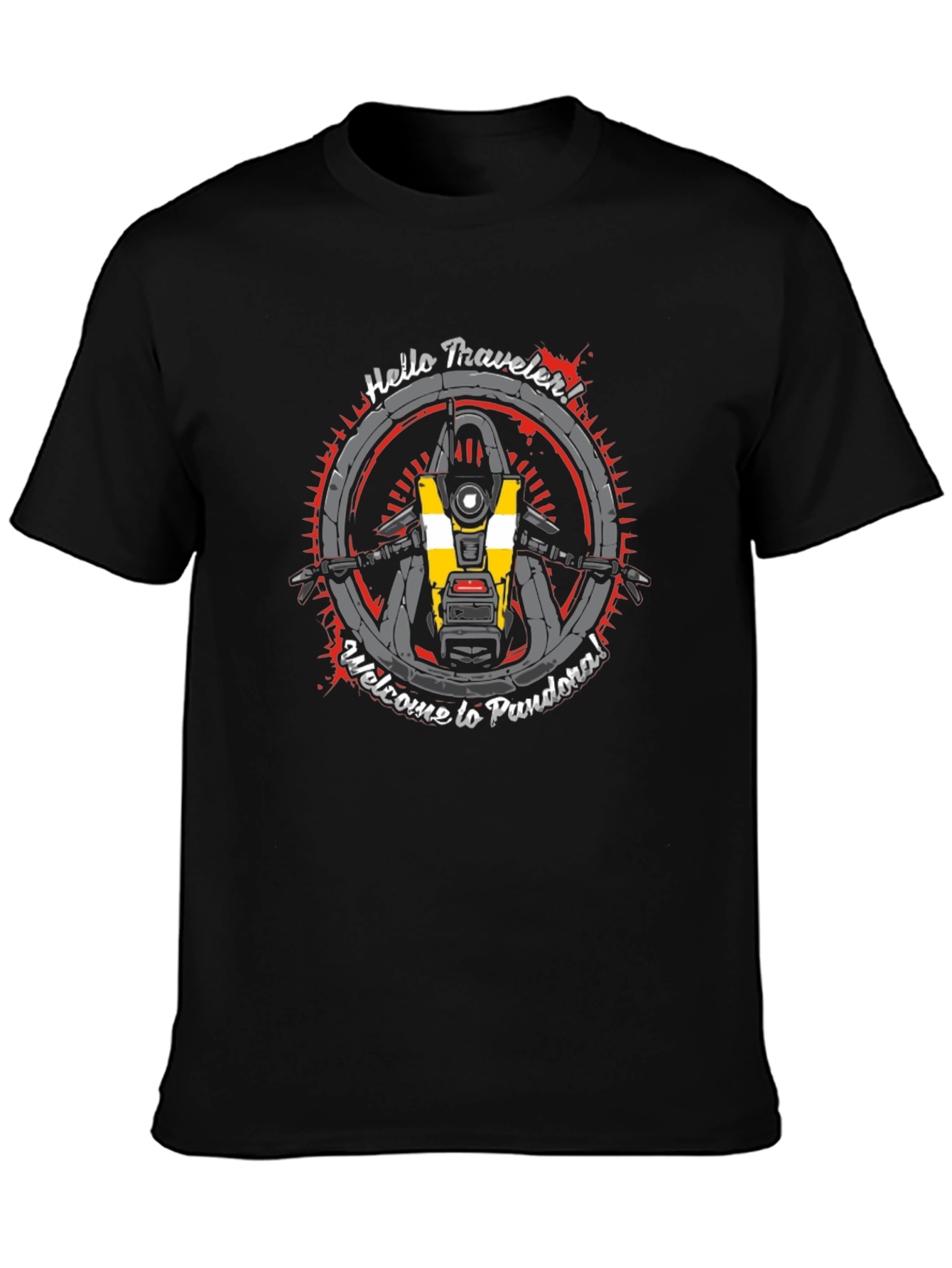 Borderlands Claptrap T-Shirt - Welcome to Pandora