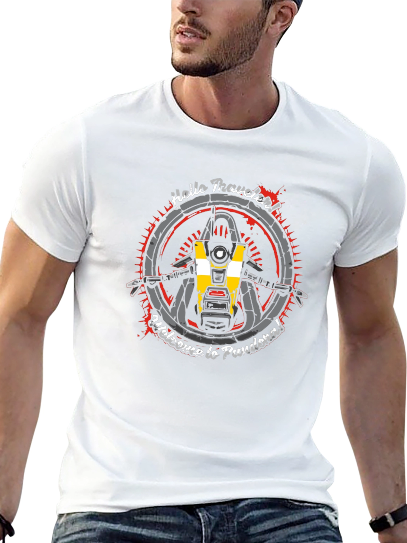 Borderlands Claptrap T-Shirt - Welcome to Pandora