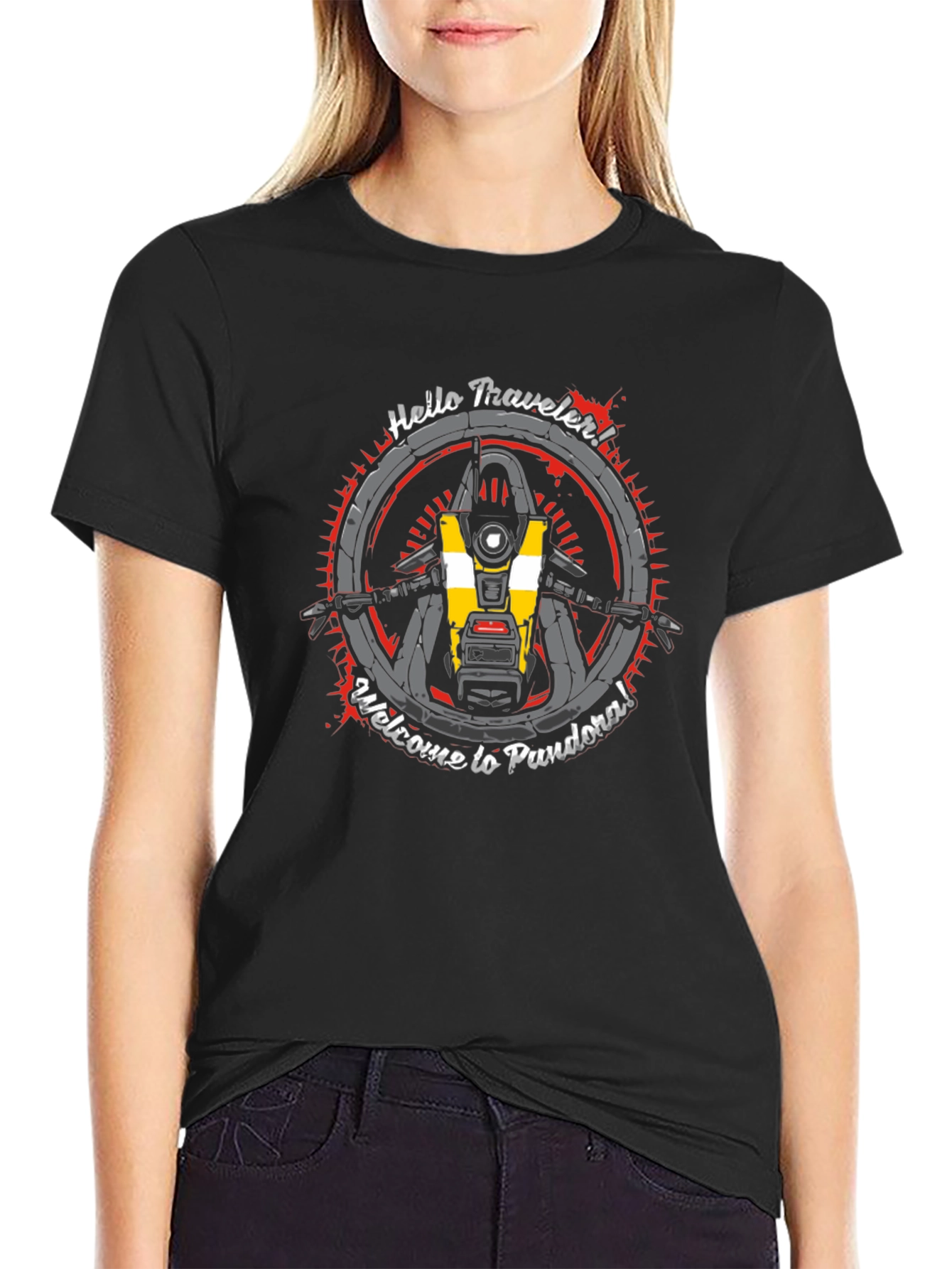 Borderlands Claptrap T-Shirt - Welcome to Pandora