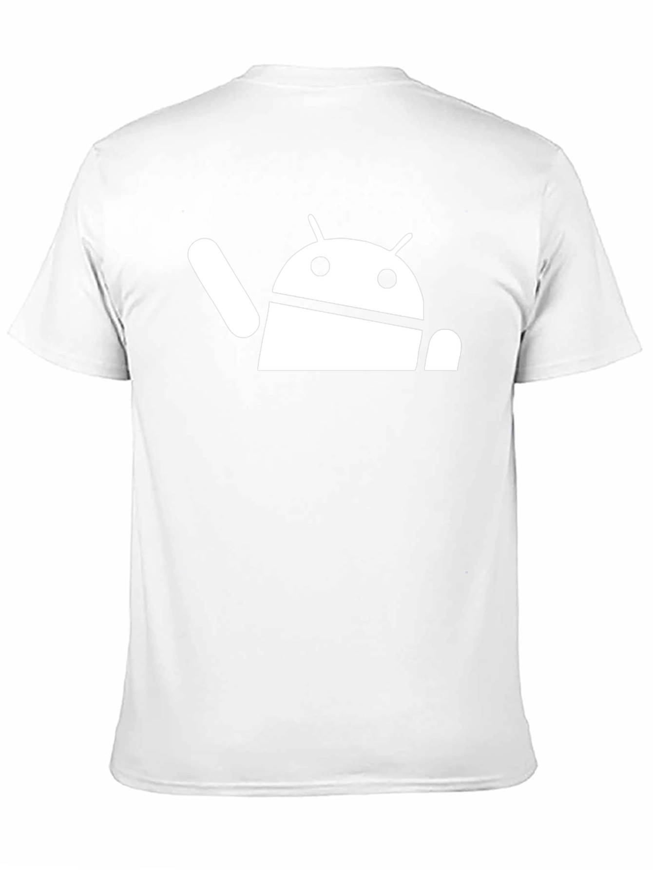 Android Robot Graphic Black T-Shirt
