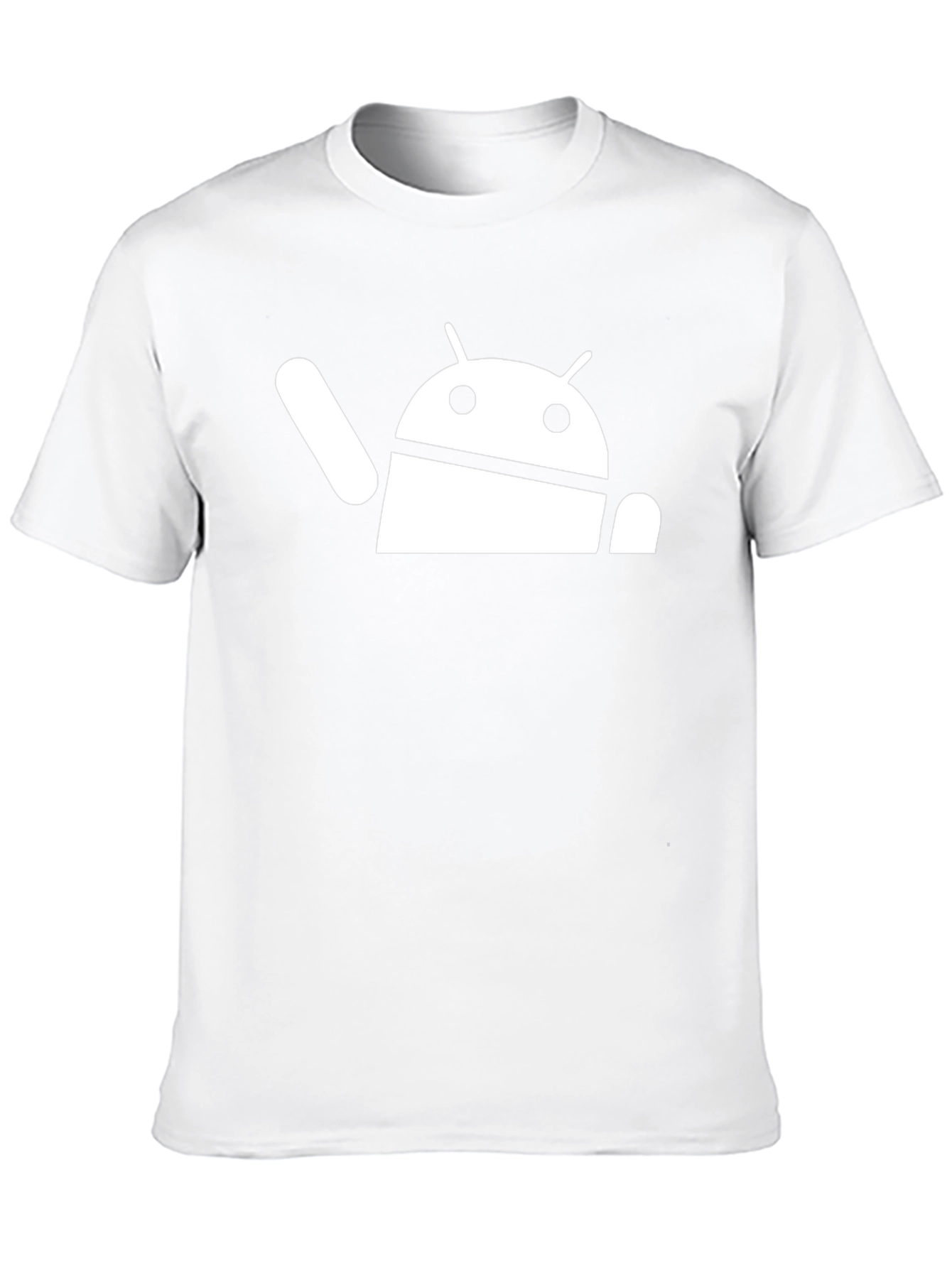 Android Robot Graphic Black T-Shirt