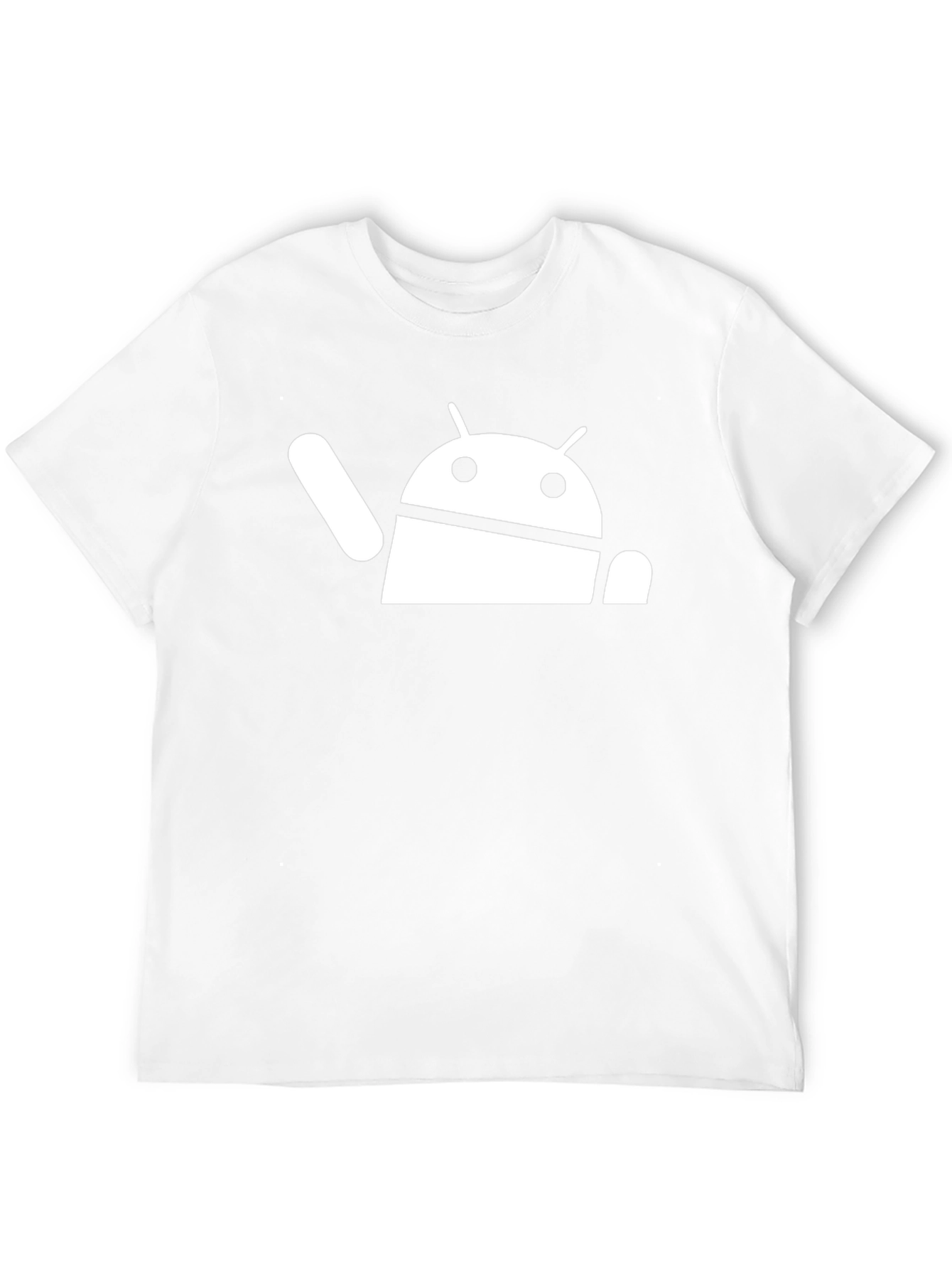 Android Robot Graphic Black T-Shirt