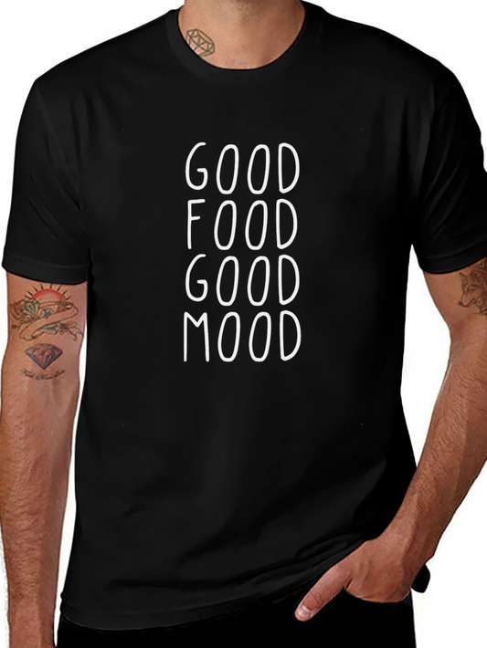 Good Food Good Mood Graphic Tee - Casual Comfort