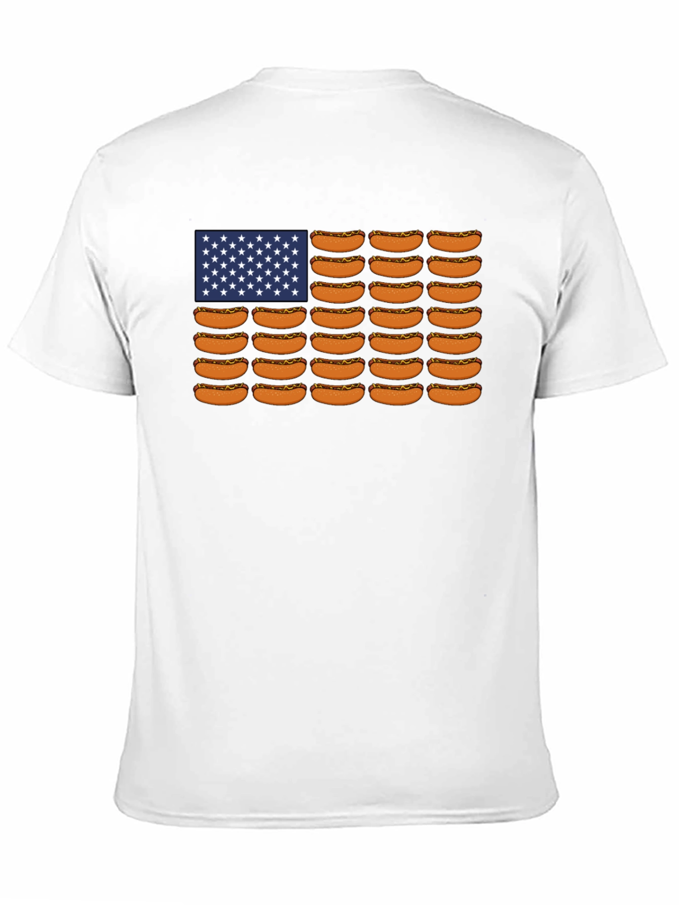 Hot Dog USA Flag Graphic Tee