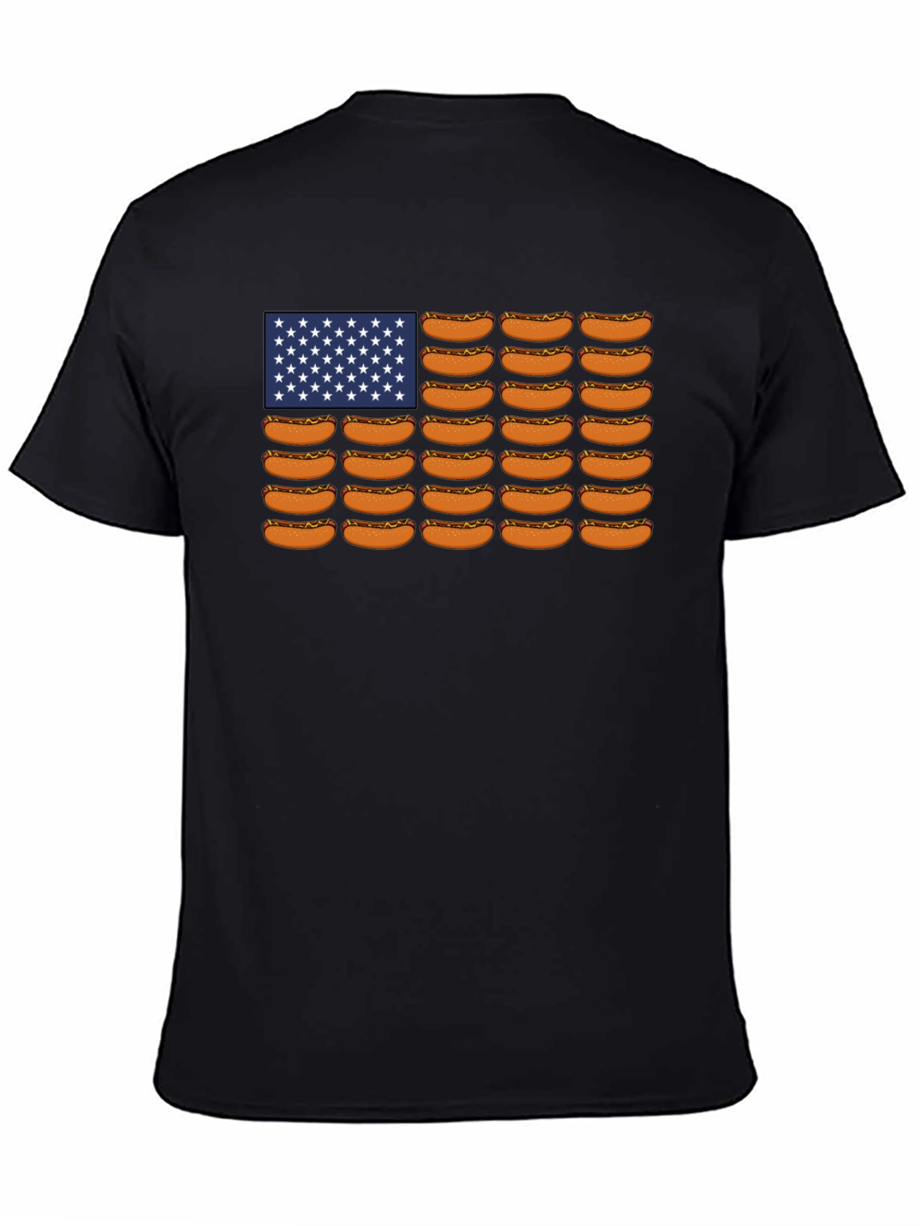 Hot Dog USA Flag Graphic Tee