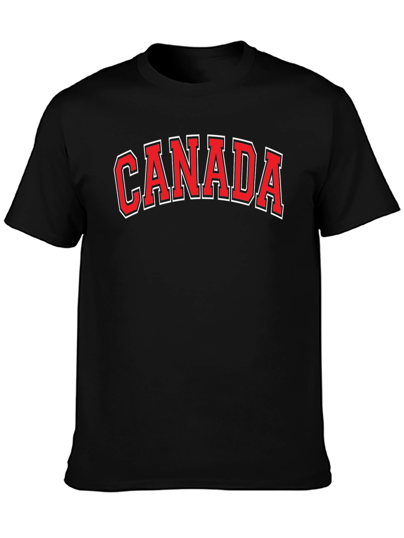 Canada Tee - Black Cotton Graphic T-Shirt
