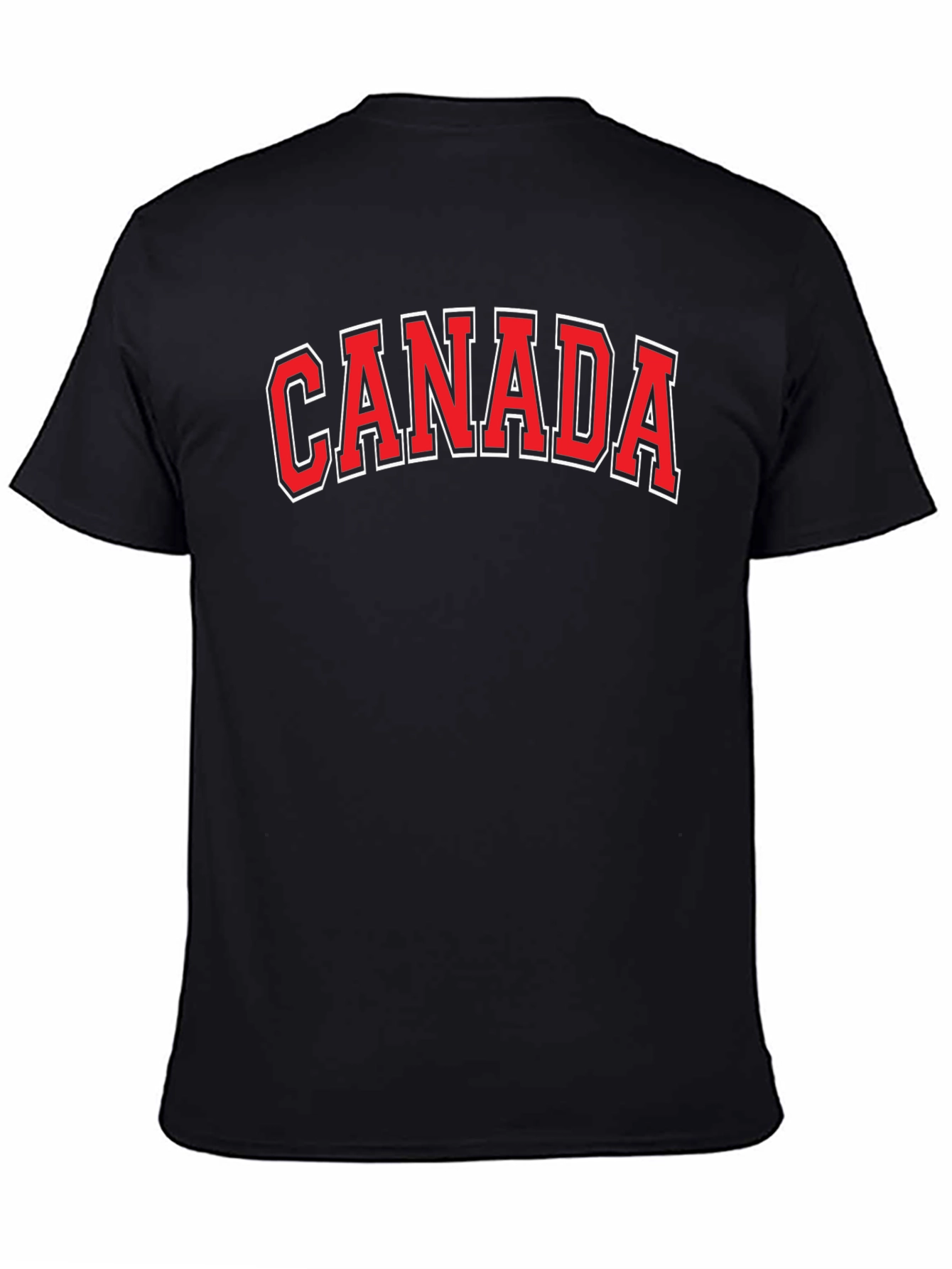 Canada Tee - Black Cotton Graphic T-Shirt