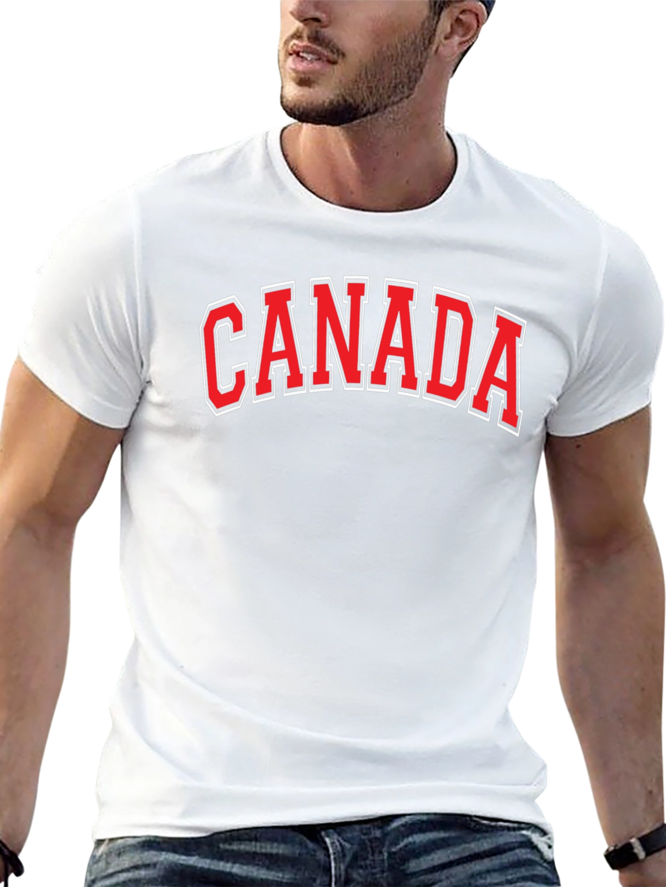 Canada Tee - Black Cotton Graphic T-Shirt