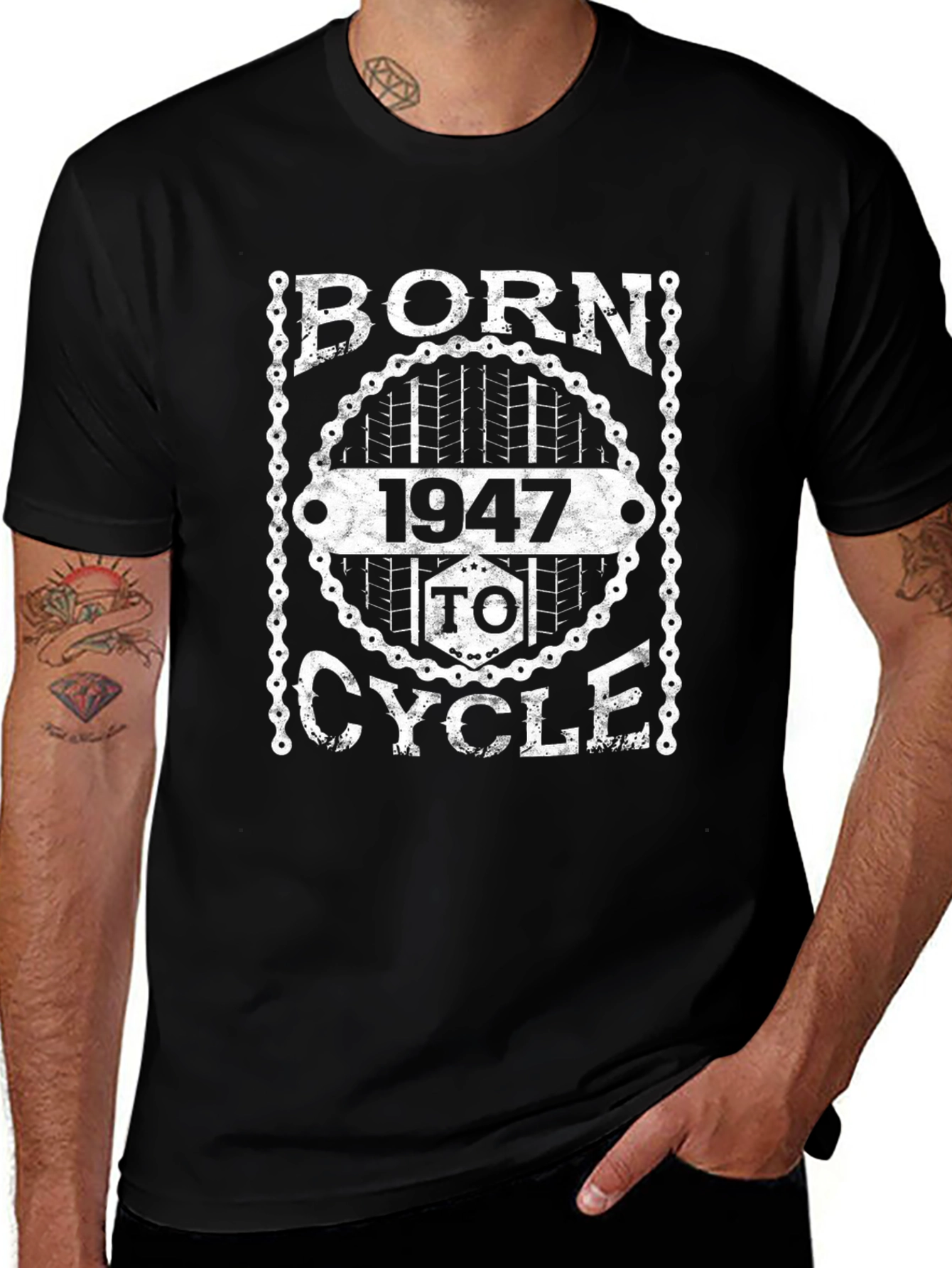 Born 1947 to Cycle Graphic Tee