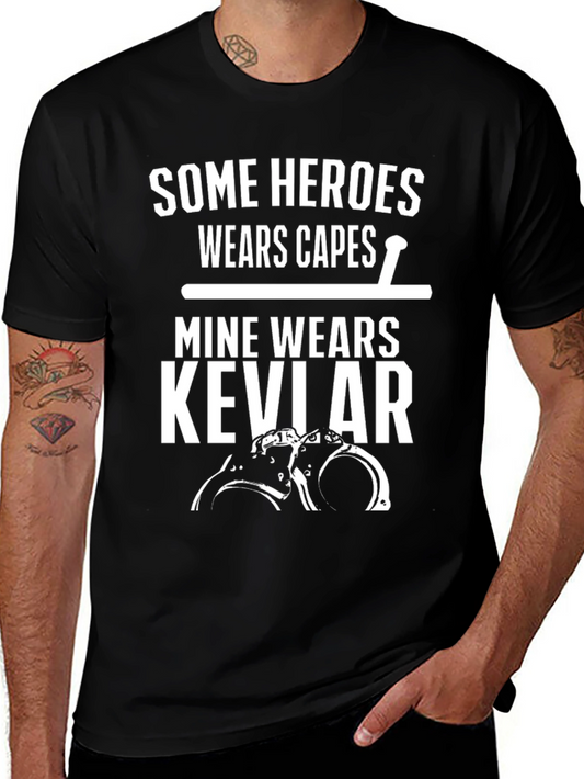 Heroes Wear Kevlar T-Shirt - Law Enforcement Tribute