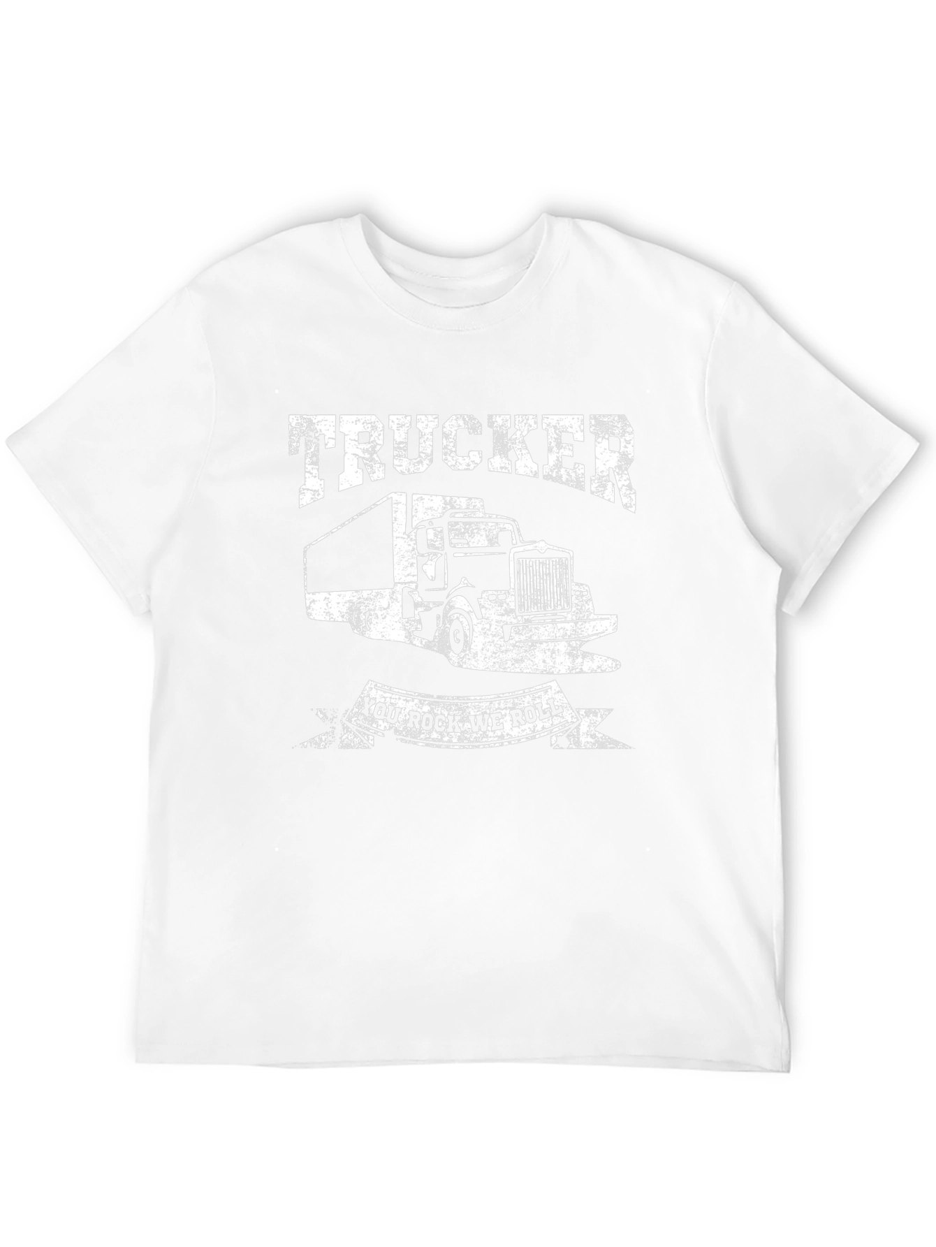 Trucker You Rock We Roll Black T-Shirt