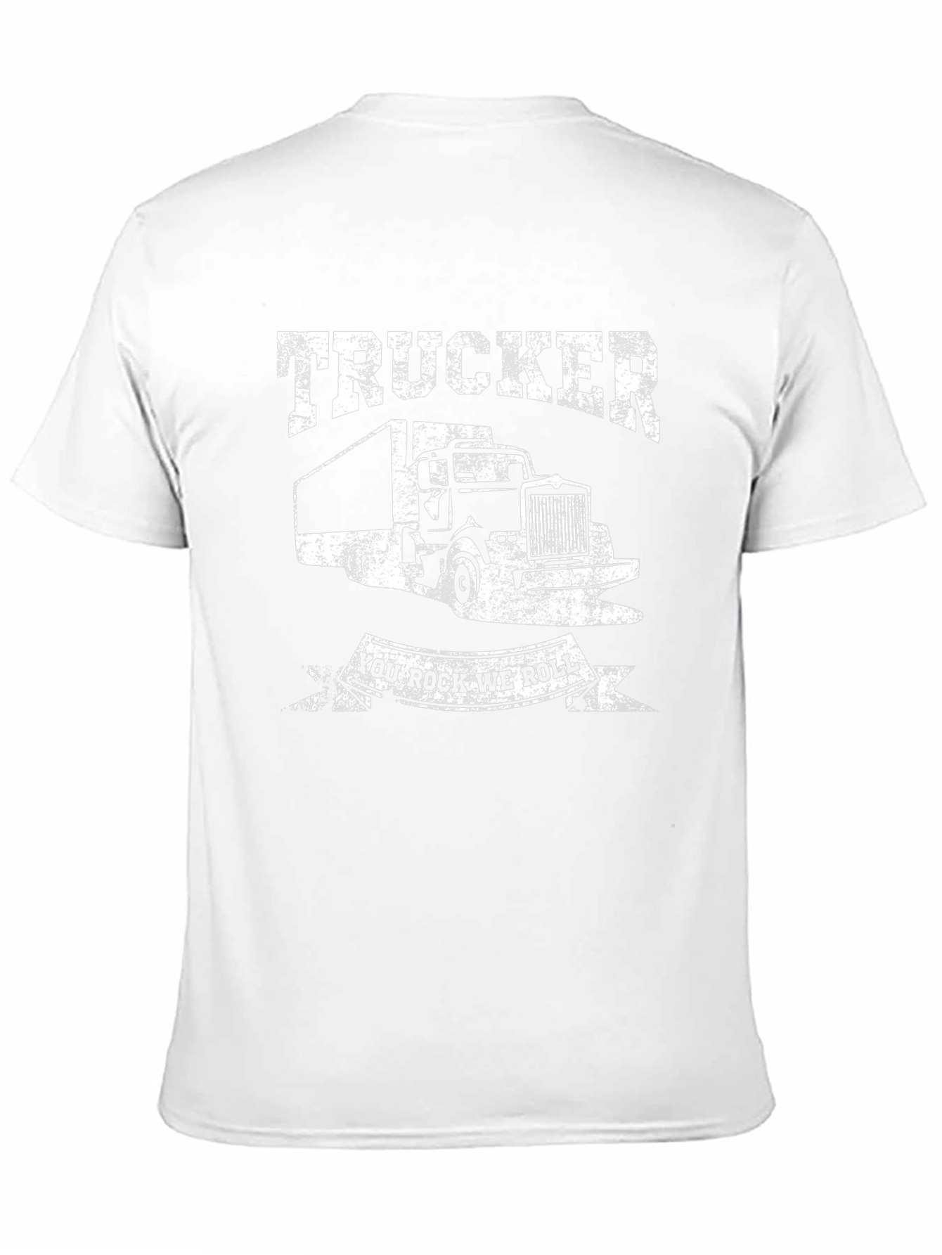 Trucker You Rock We Roll Black T-Shirt