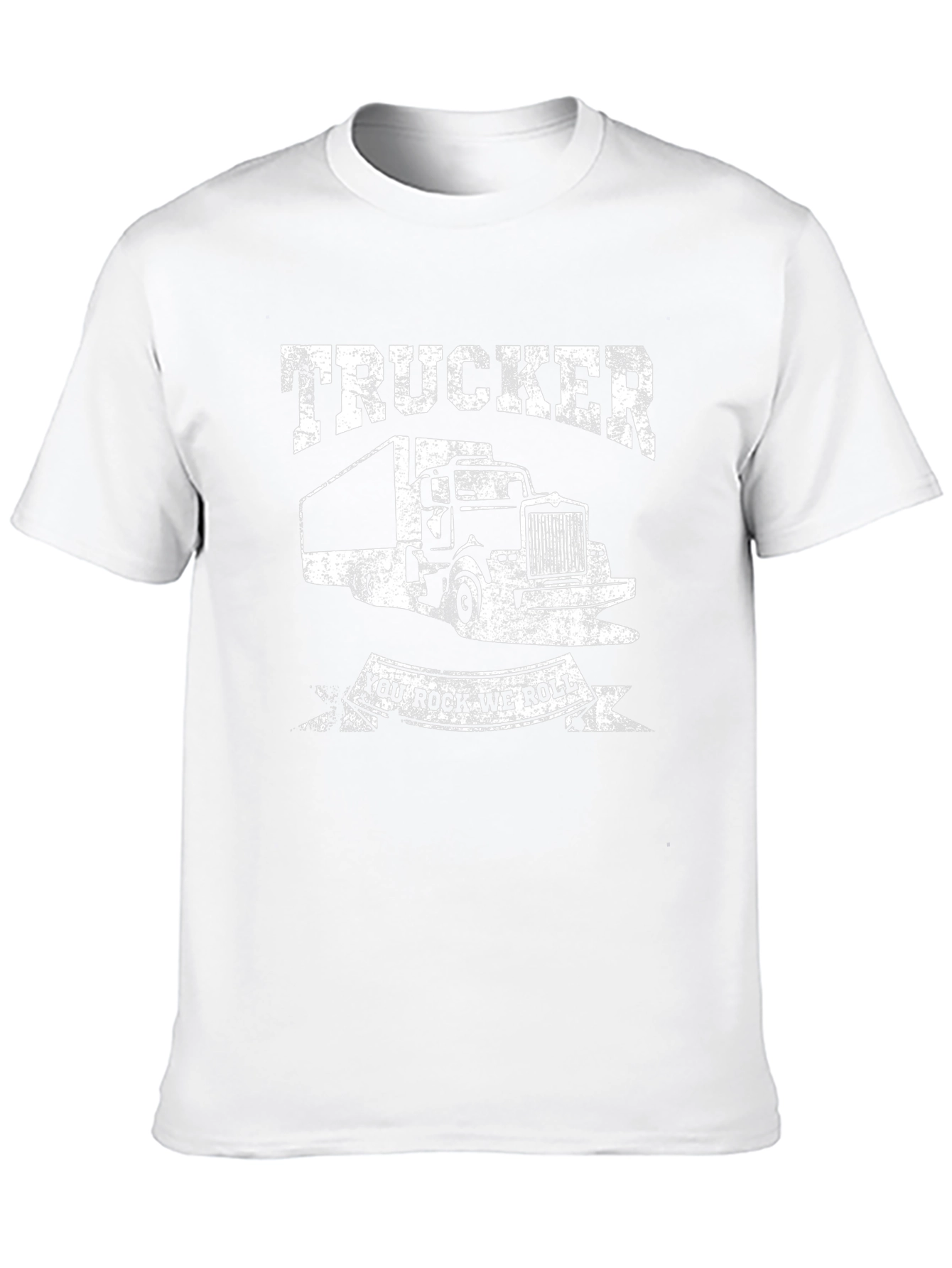 Trucker You Rock We Roll Black T-Shirt