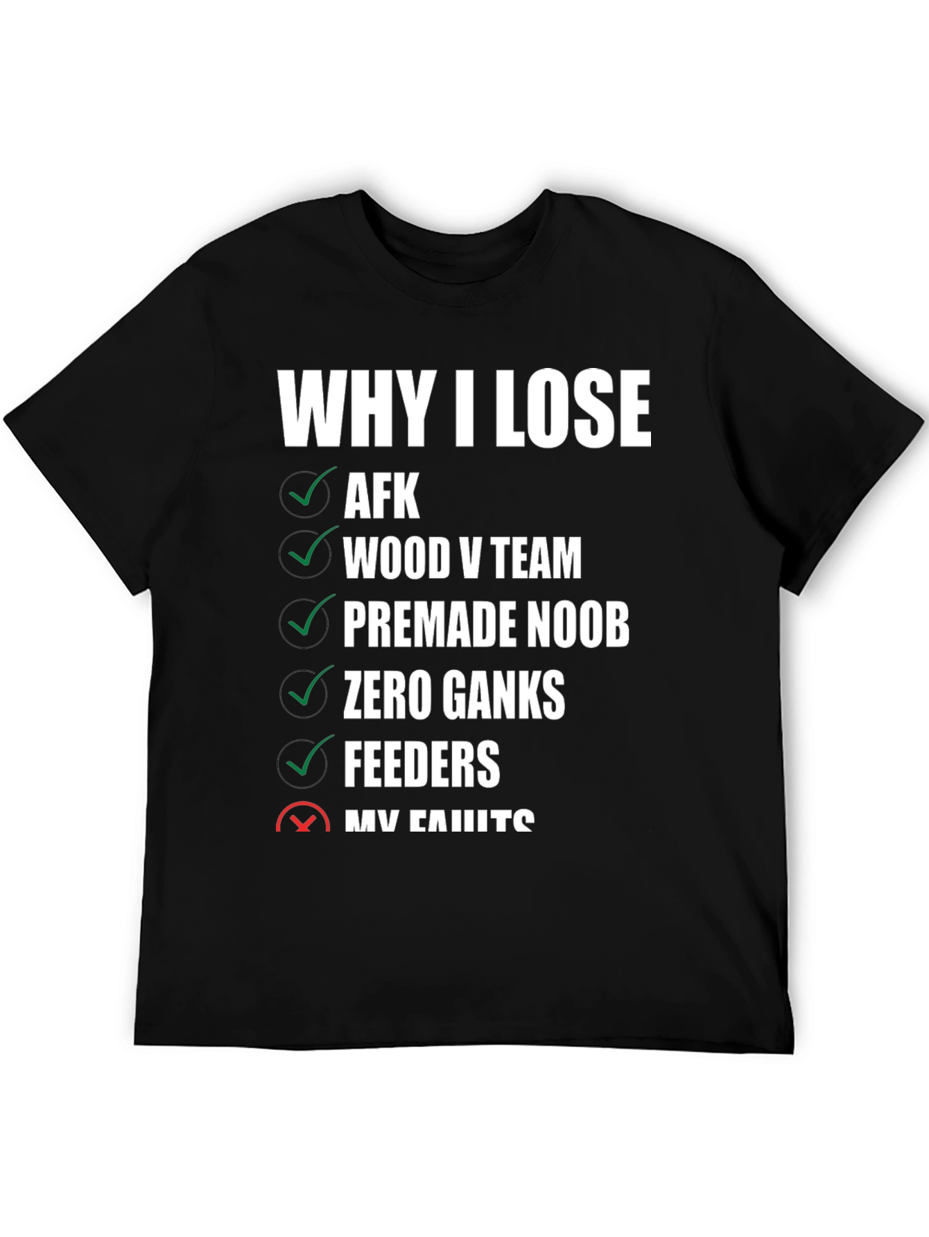 Gamer T-Shirt: Why I Lose