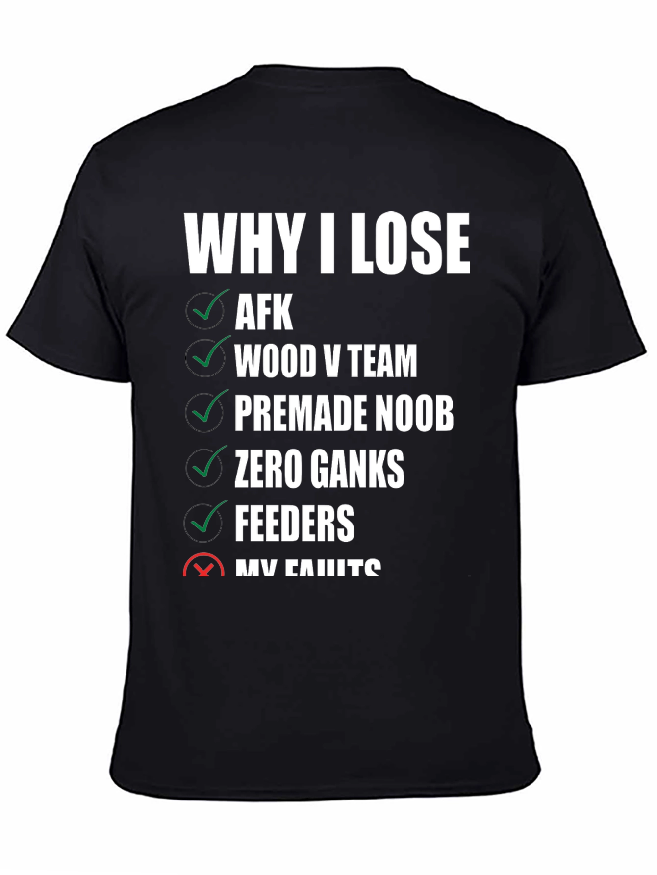 Gamer T-Shirt: Why I Lose
