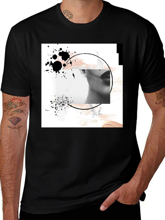 Abstract Art Black T-Shirt