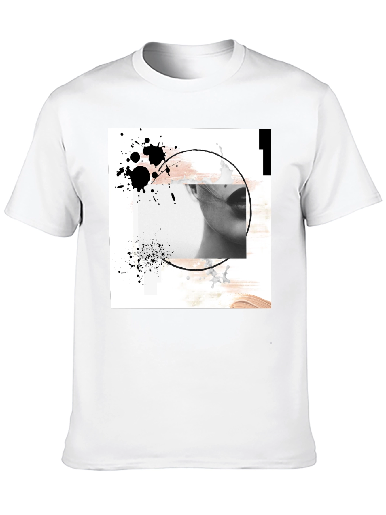 Abstract Art Black T-Shirt
