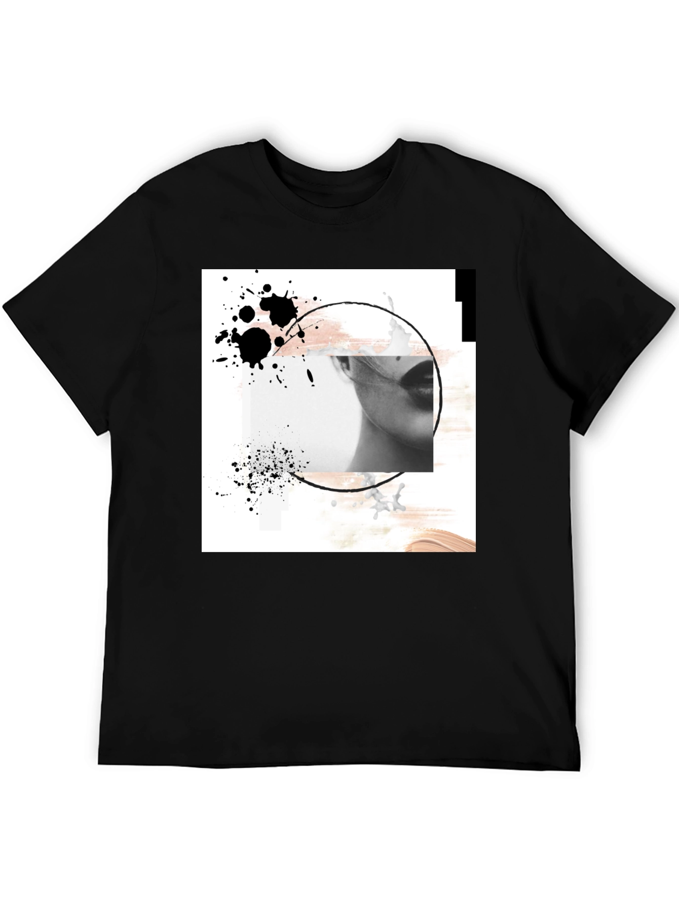 Abstract Art Black T-Shirt