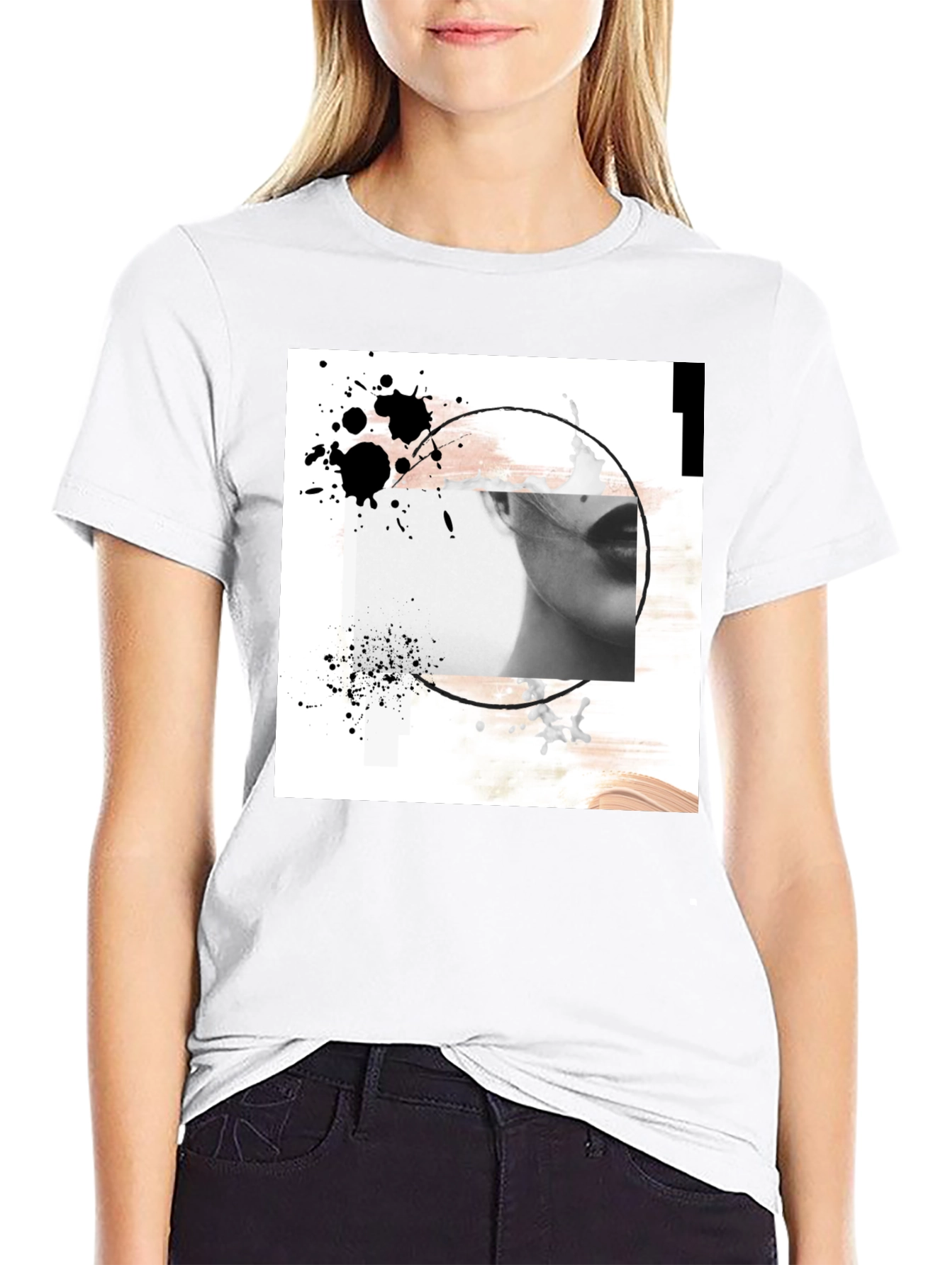 Abstract Art Black T-Shirt