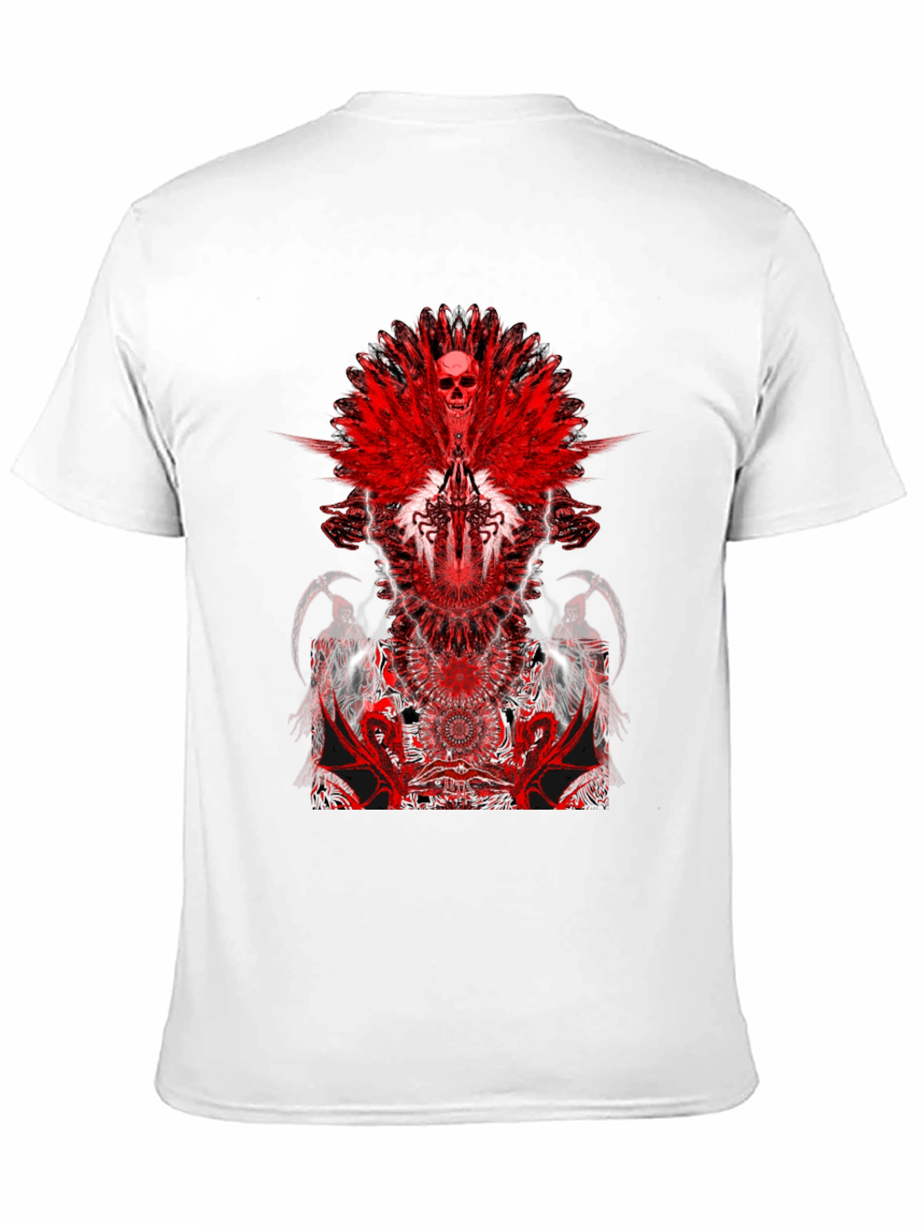 Skull & Wings Graphic T-Shirt - Dark Fantasy